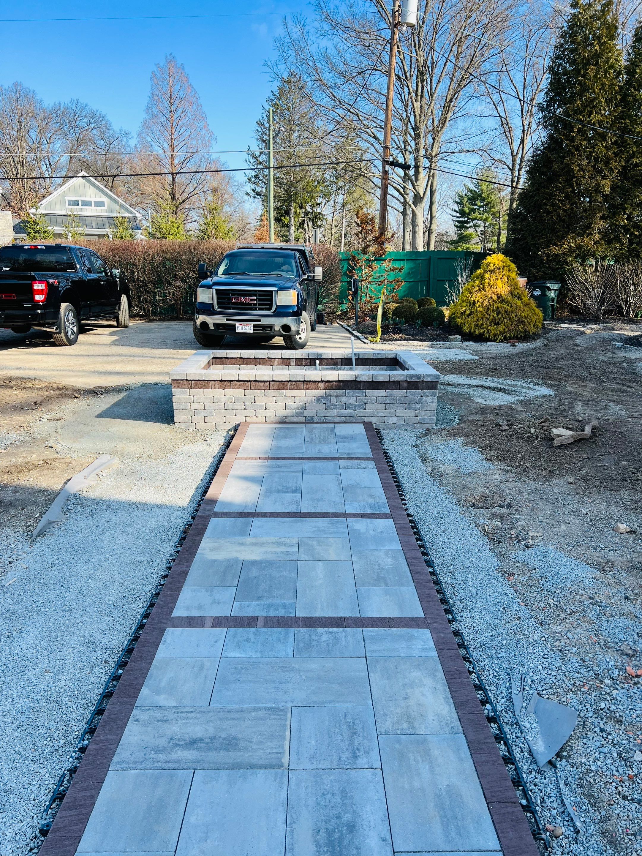 Hardscape Design & Install using Unilock Products by Reisenberg’s Lawn & Landscape, LLC