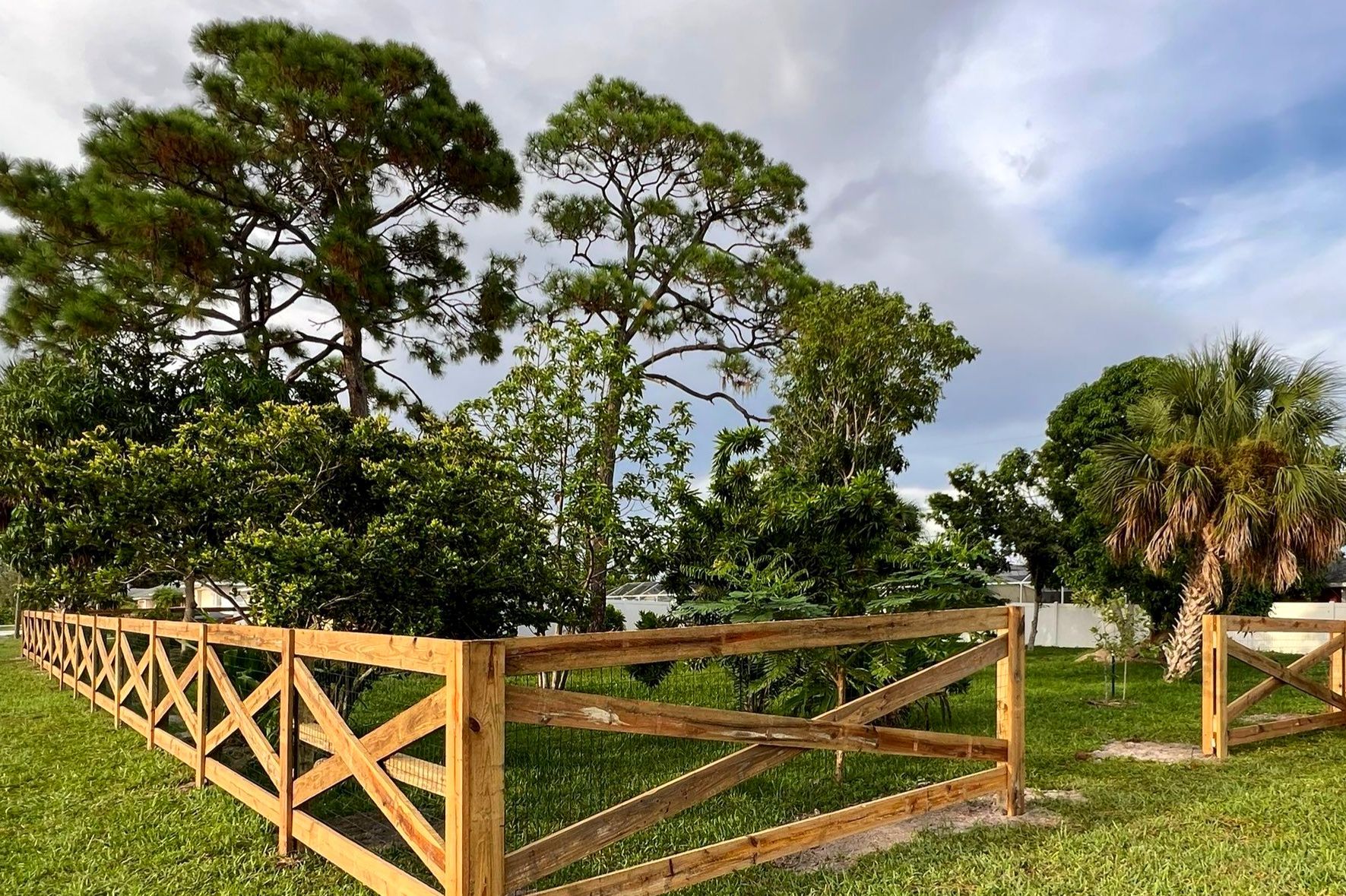 Wood Fence Installation using 4x10 Ranch Gate  by Asap fence and gates, LLC