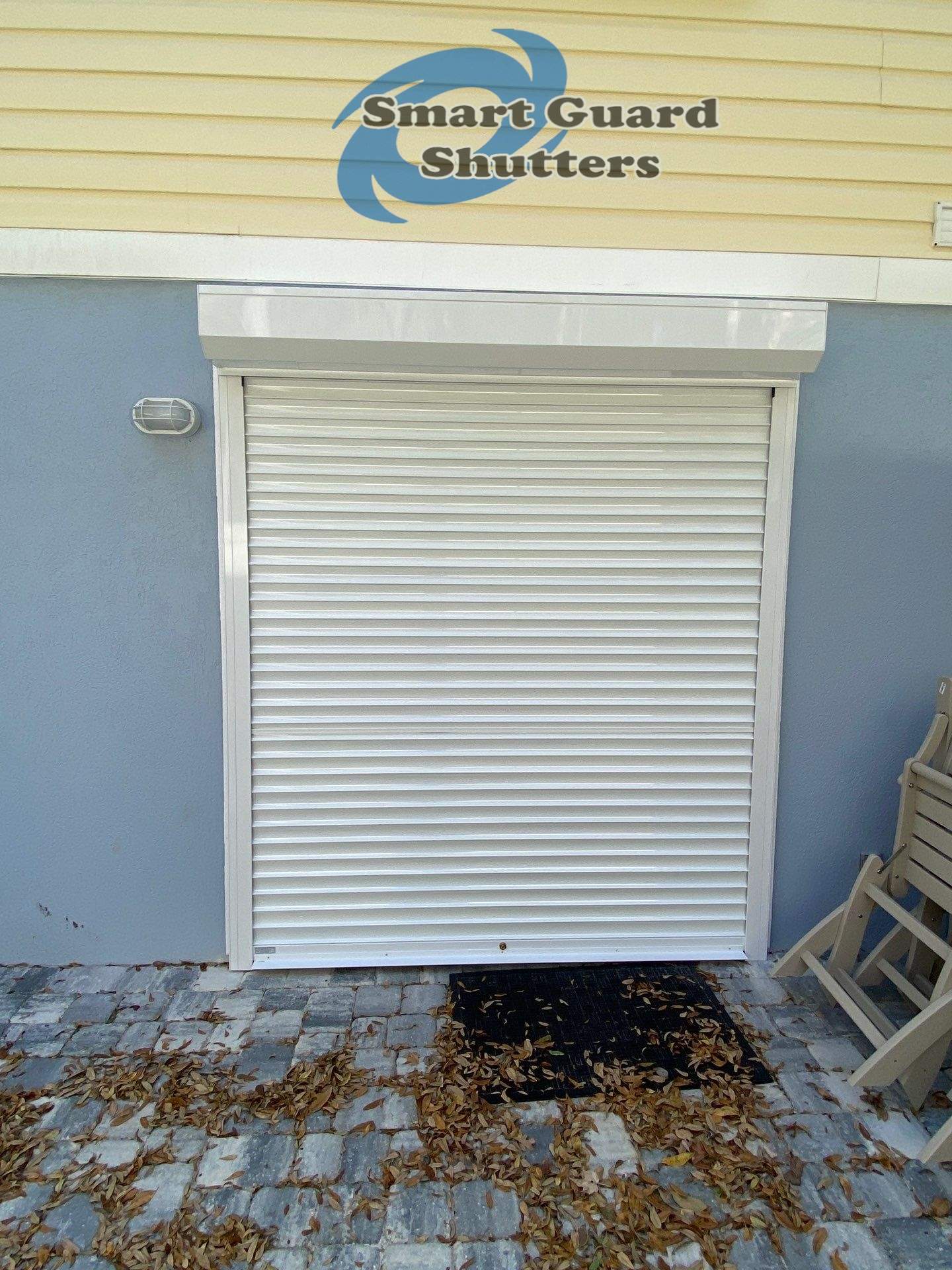 Hurricane Protection in White by Smart Guard Shutters