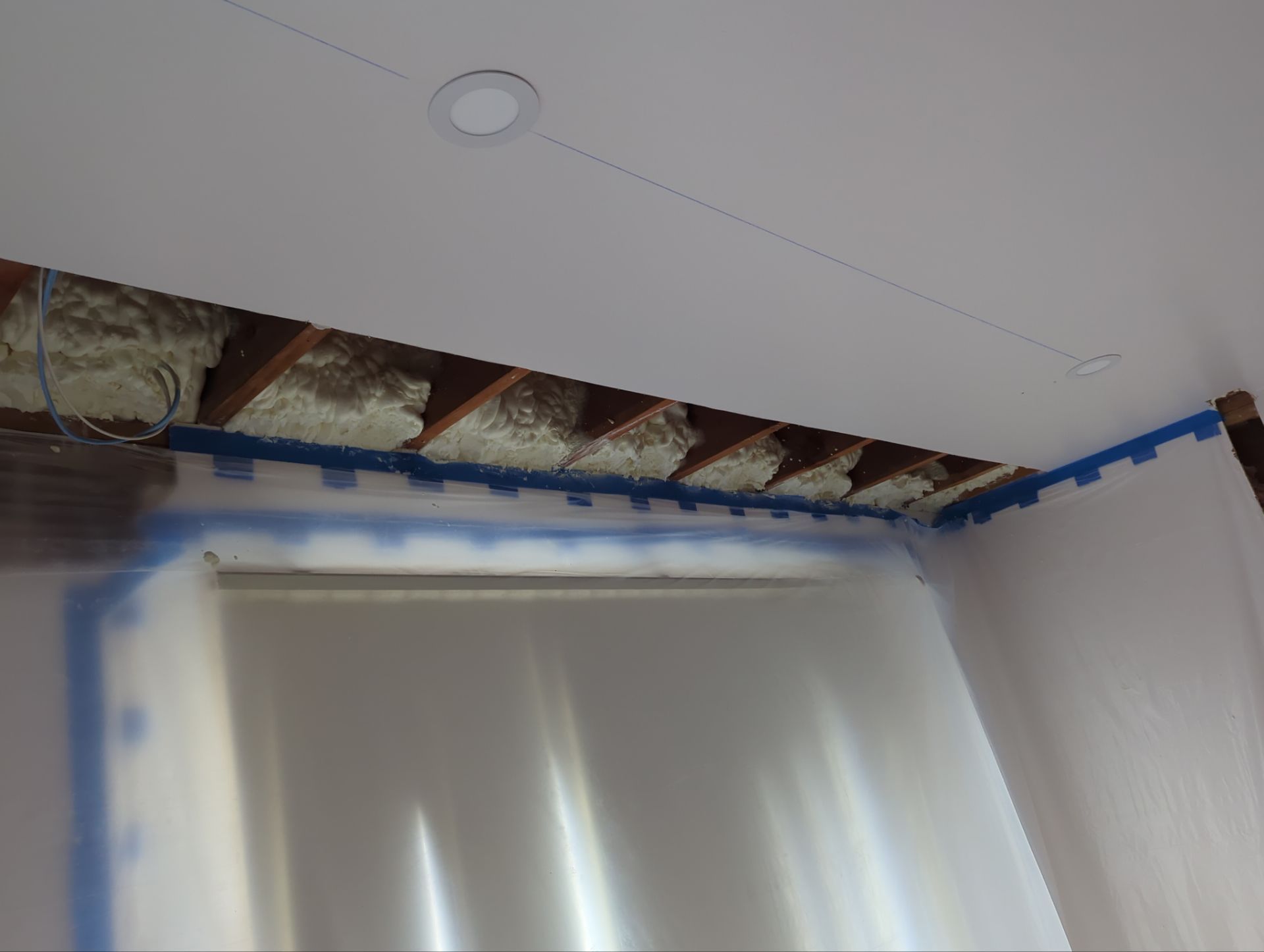 Exterior Walls Using Closed-Cell Spray Foam by NYS Foam & Energy