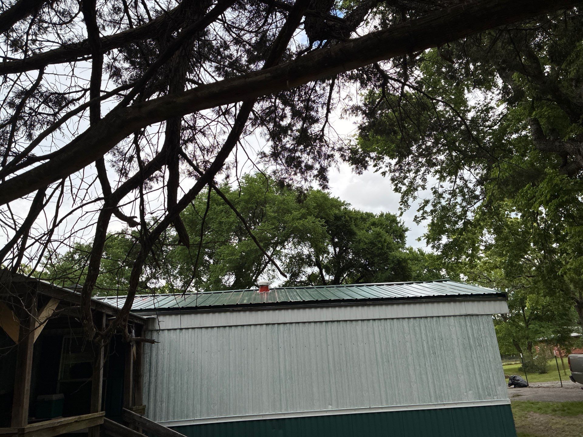 Metal roof installation by In & Out Construction & Remodeling, LLC