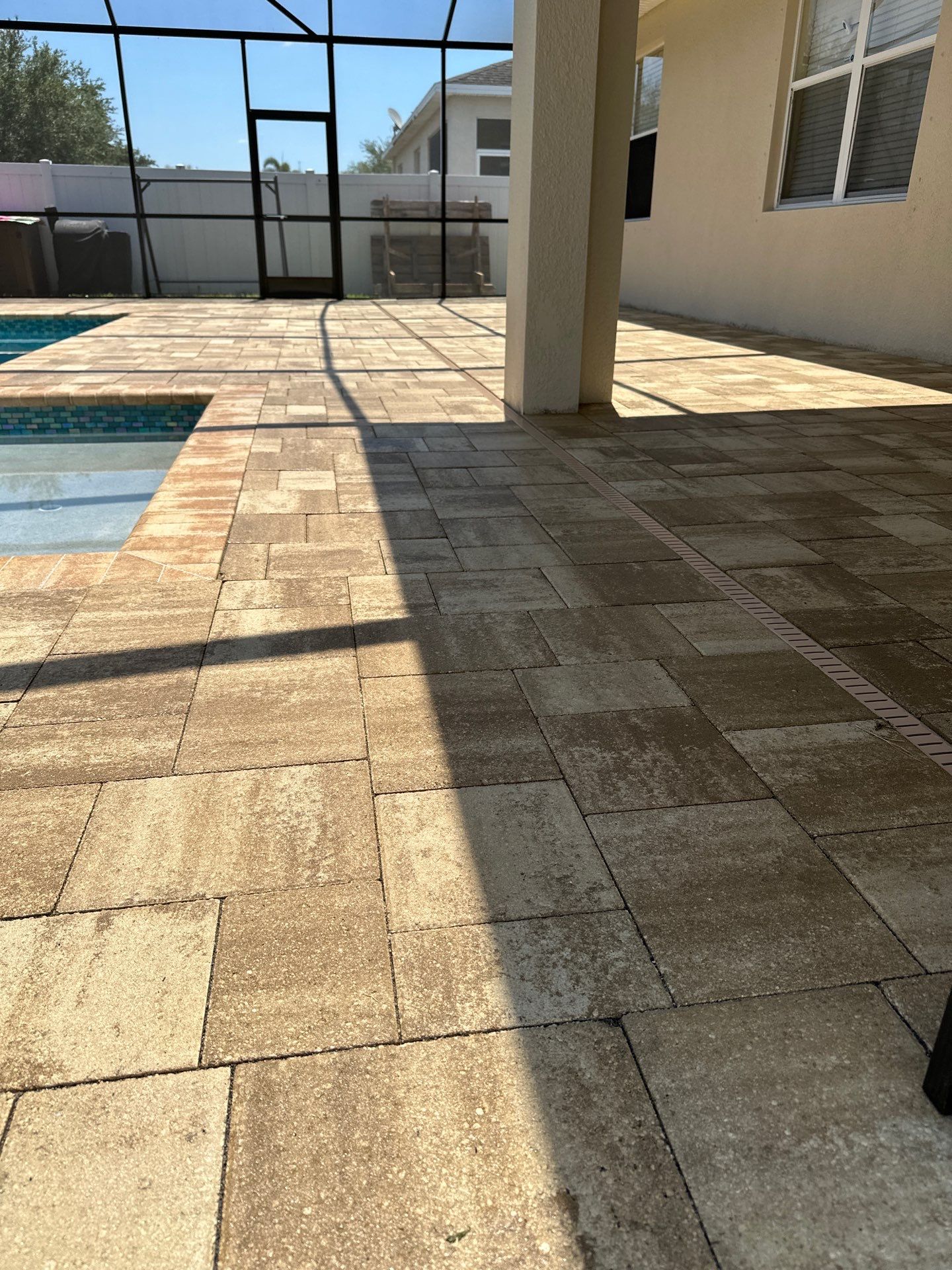 Paver Cleaning and Sealing Pool Deck in Ruskin by Supreme Paver Experts