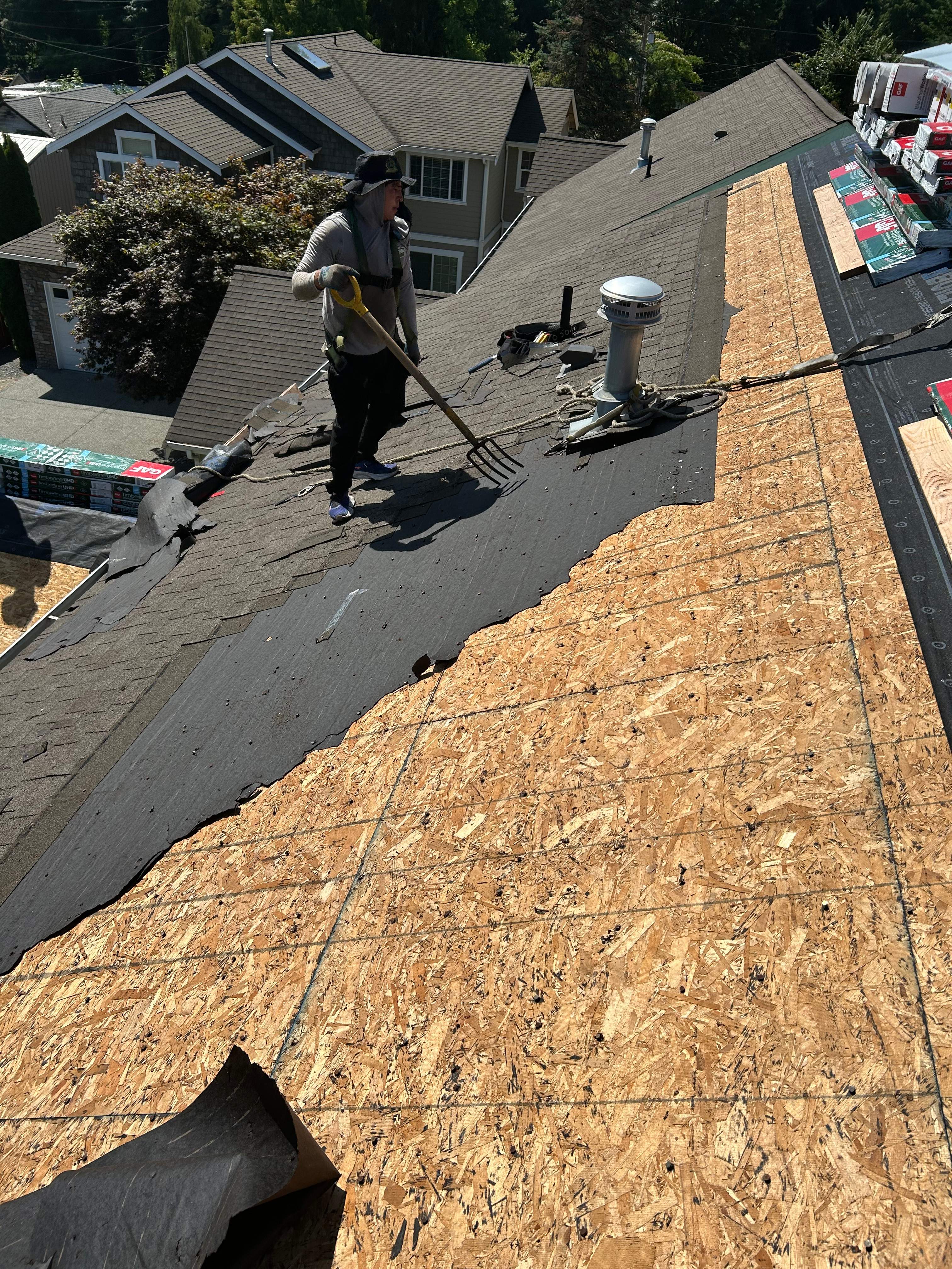 Residential Roofing Installation using GAF HDZ Shingles by Roofing Formula LLC