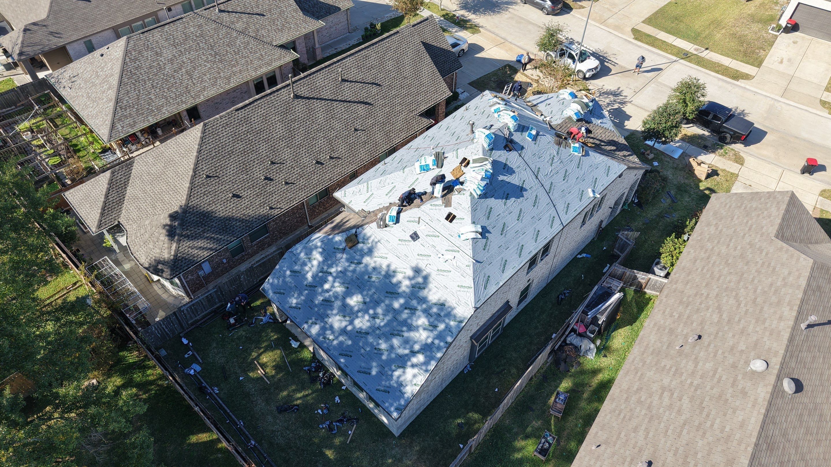 Roof Replacement Project in Houston by Roofing Technologies Unlimited