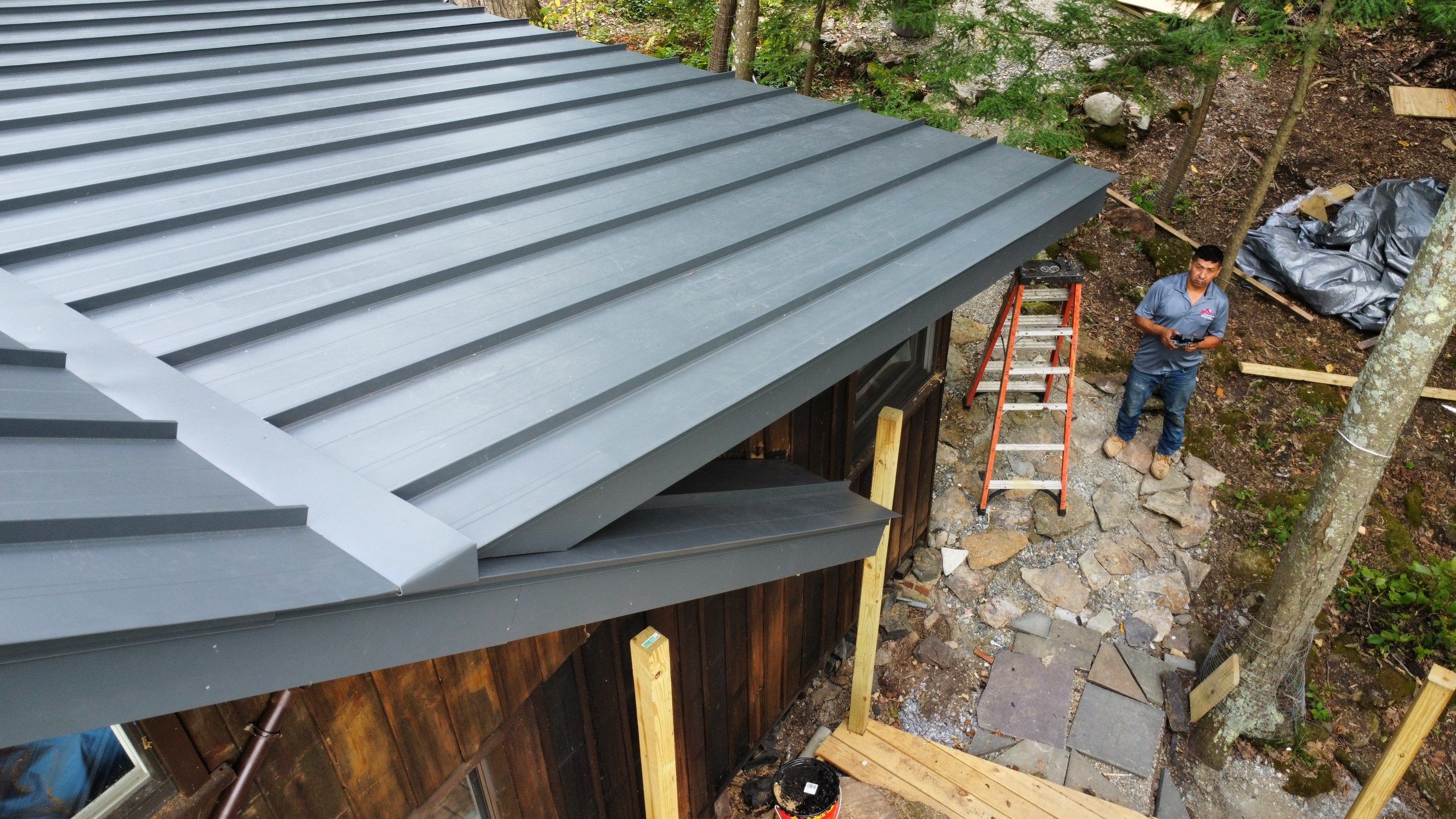 Standing Seam Metal Roof using Aluminum 032GA by CMNG LLC