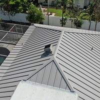 24ga 1.5" Mechanical Seam Slate Gray by Total Roofing System The Metal Roof Experts