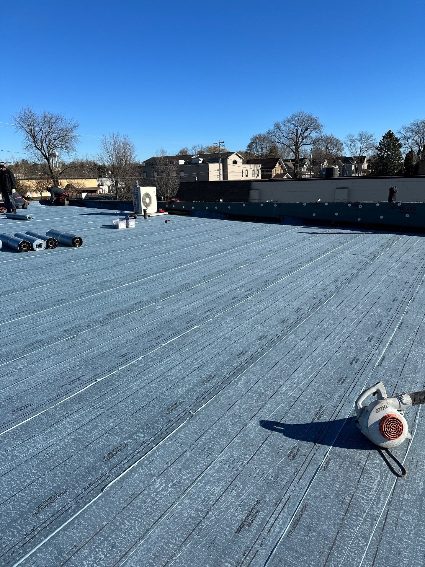 Commercial Roofing using Certainteed Flintastic Self Adhered by Stendahl Services