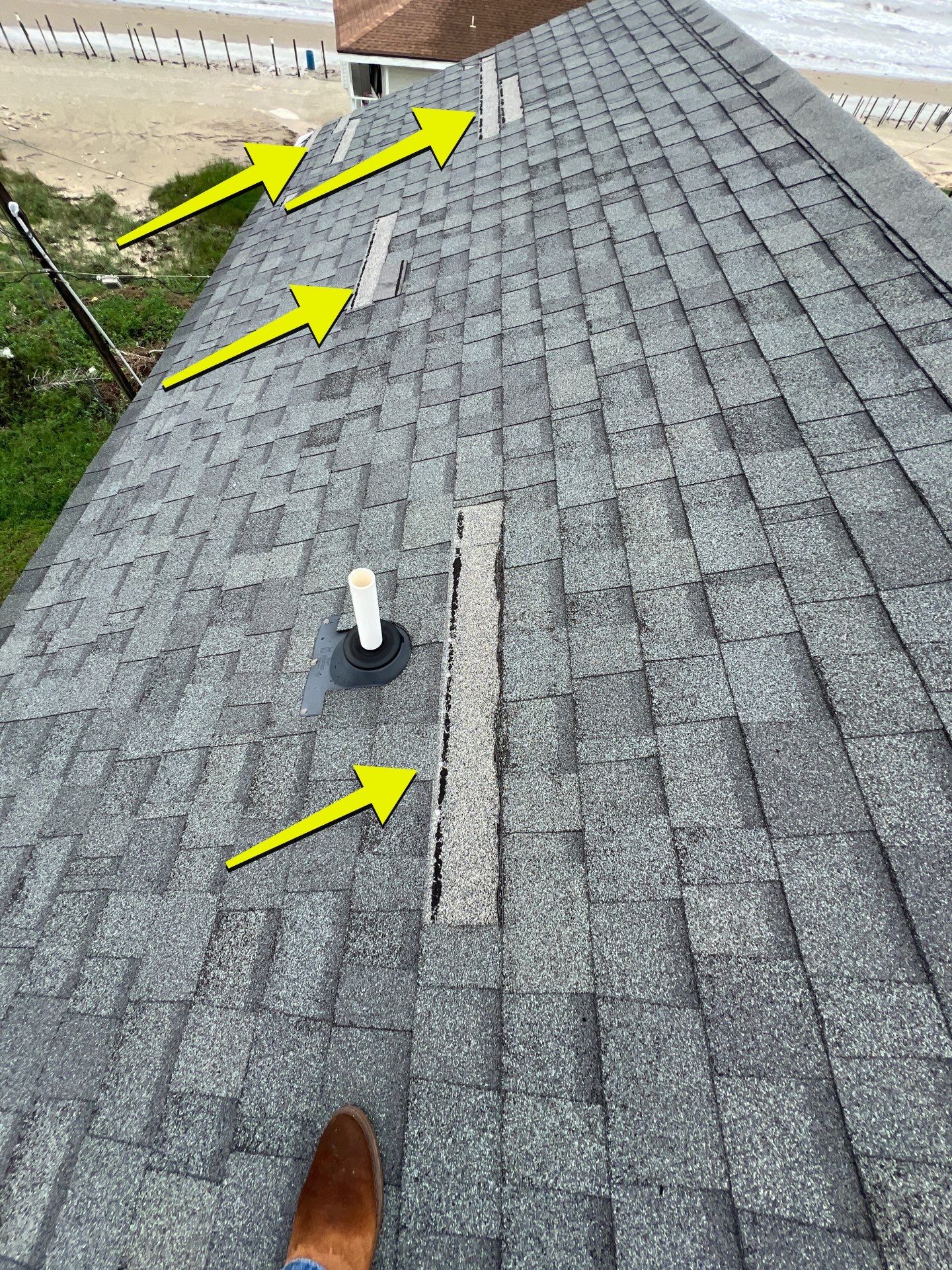Hail Damage using Owen's Corning Duration (Lifetime) Shingles by Roof Repair Company