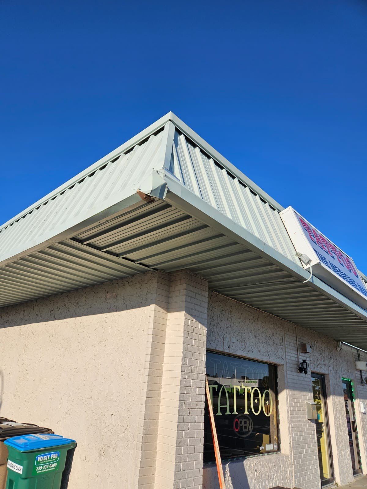 Commercial Roofing Repair using TPO and Metal Decking by Four Peaks Roofing