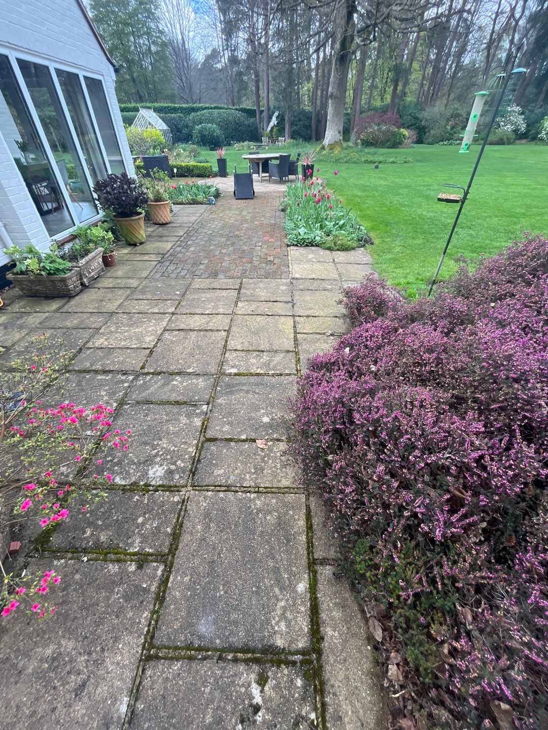 Patio Area Spring Clean using honda 21 ltr/min by Ges Exterior Cleaning ltd