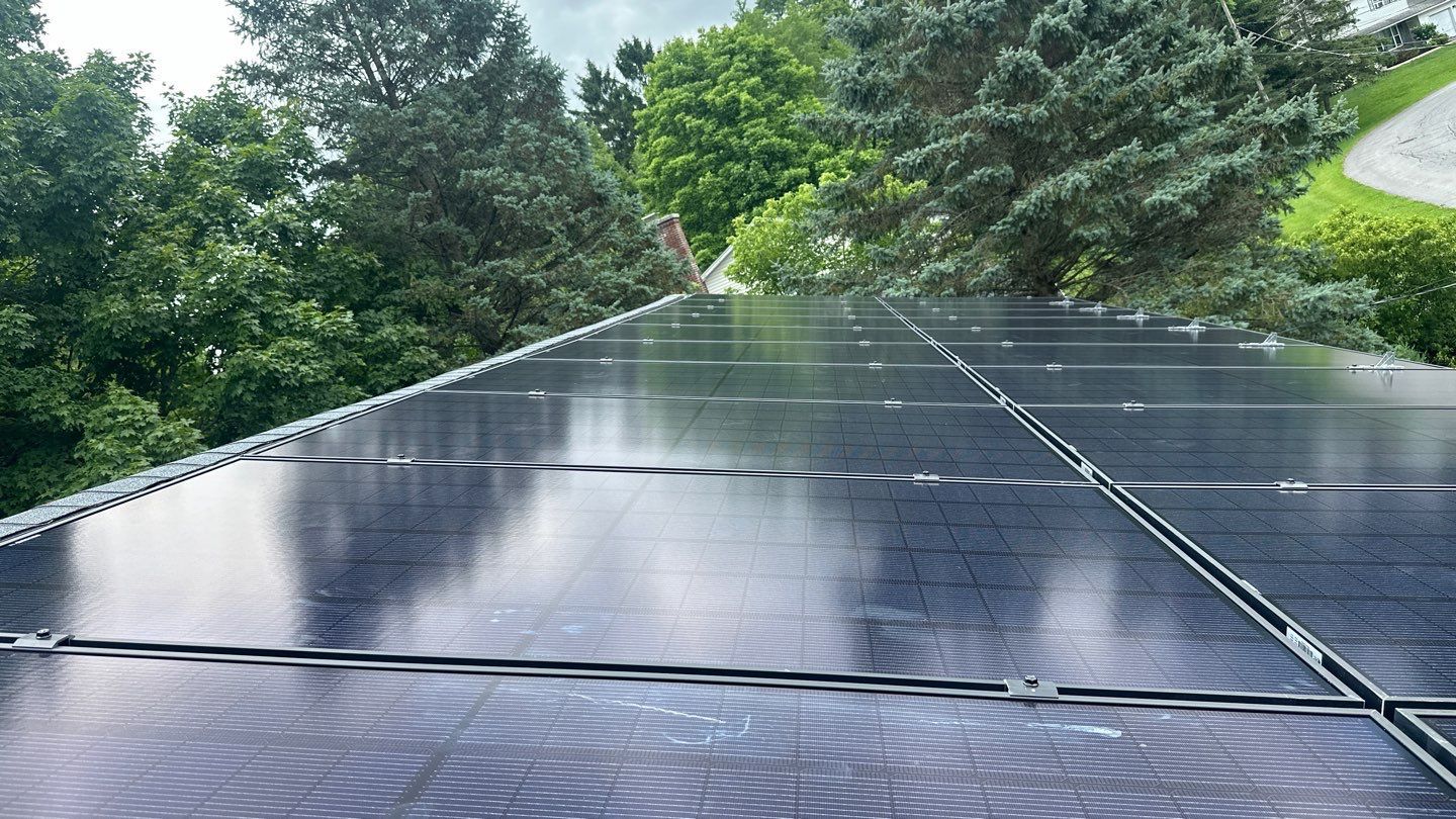 Solar Panel Installation With Snow Guards by Infinity Solar Systems