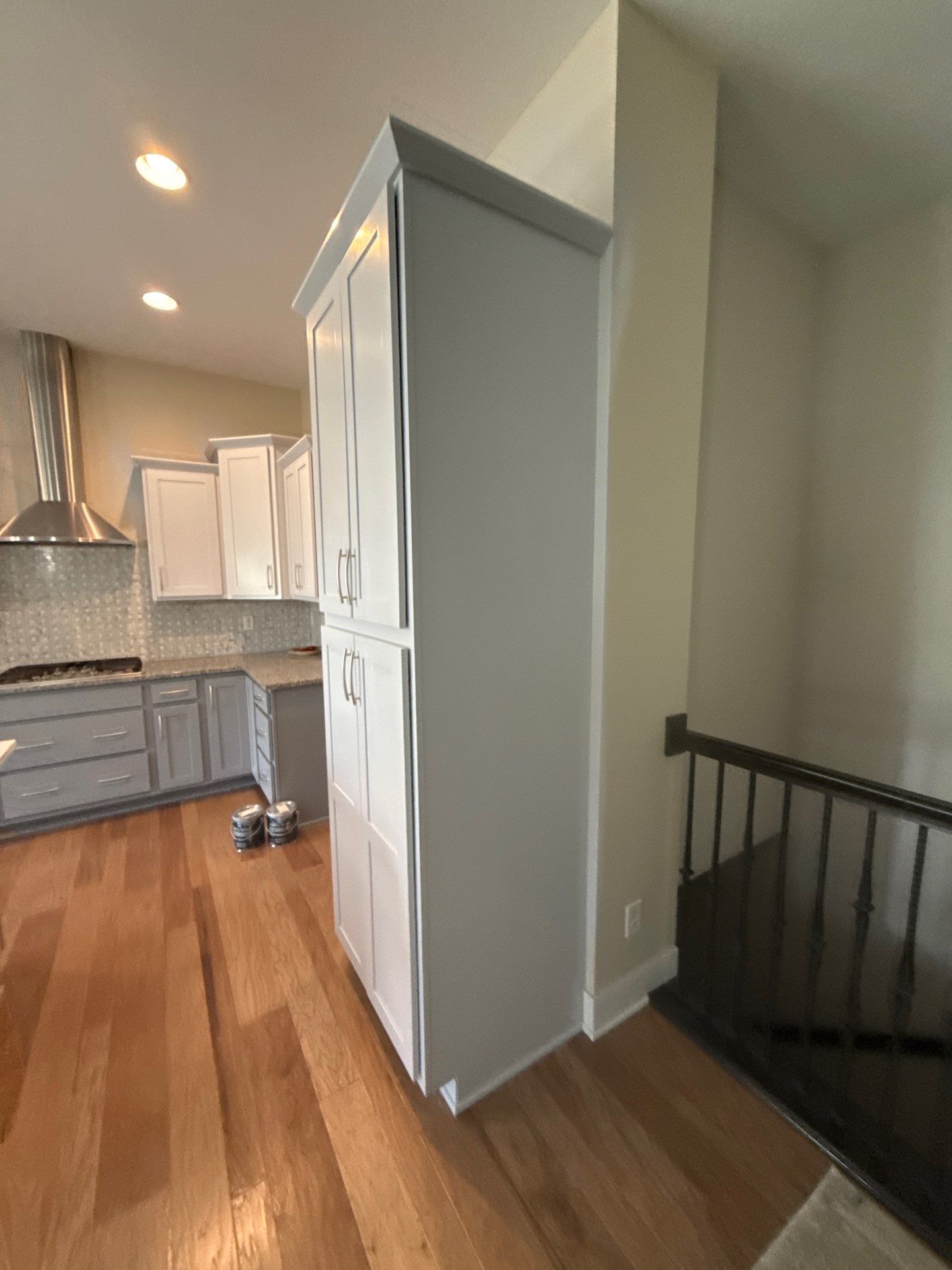Residential Interior Repaint Color Change on Walls and Cabinets by Midwest Paint LLC