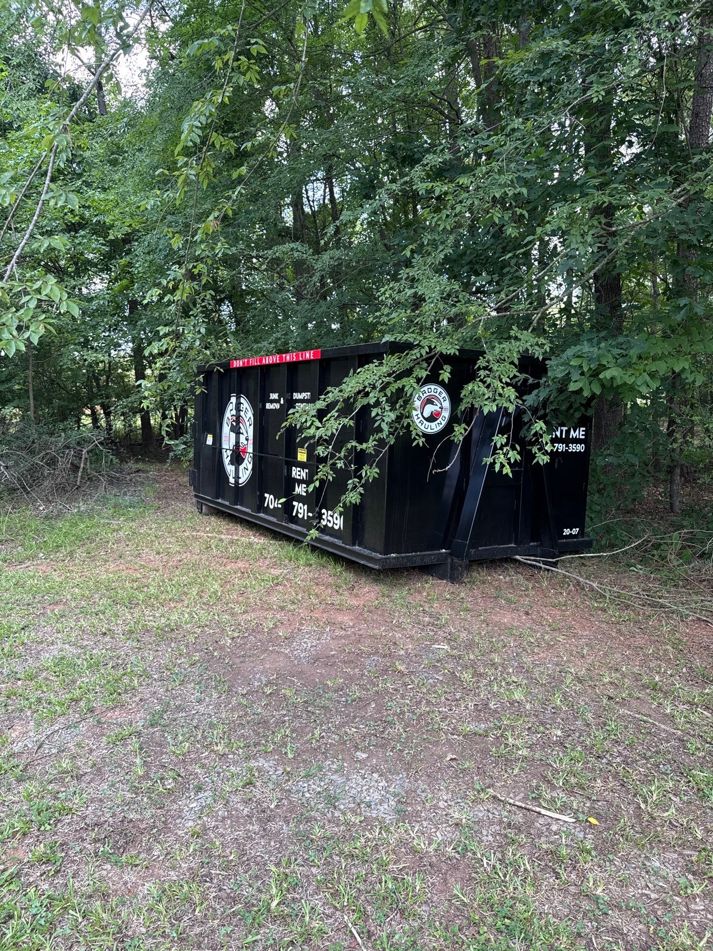 Dumpster Rental Waxhaw by Badger Hauling