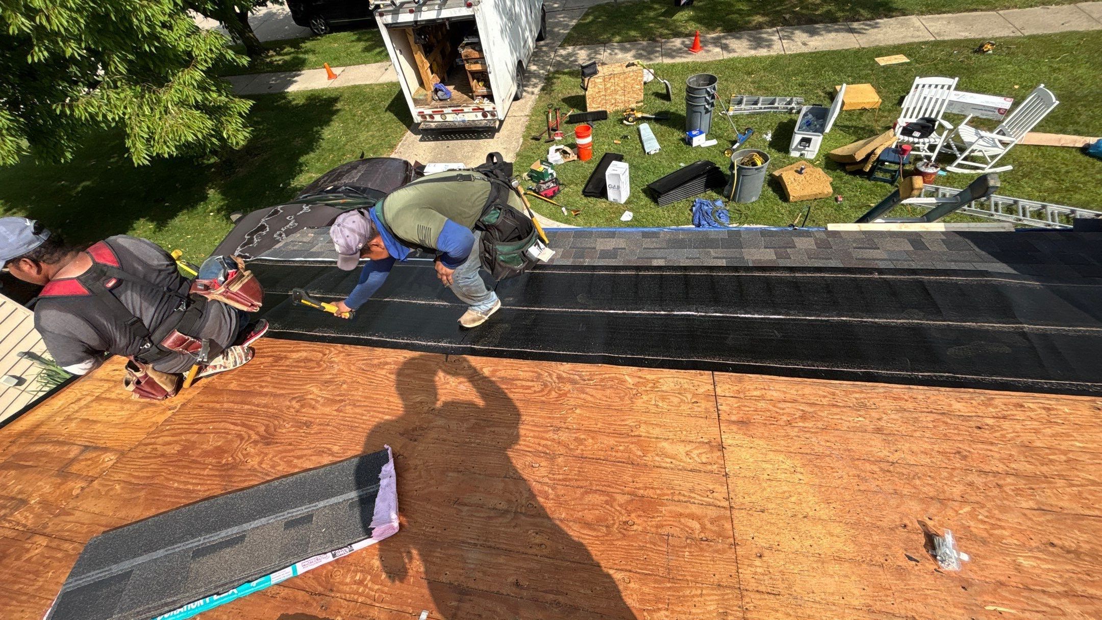 Roof Replacement using Owen Black Sable by 180 Contractors