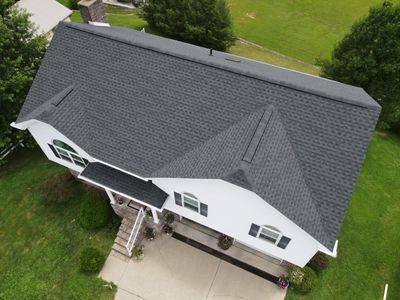 Residential Roofing Installation using GAF Timberline HDZ Charcoal