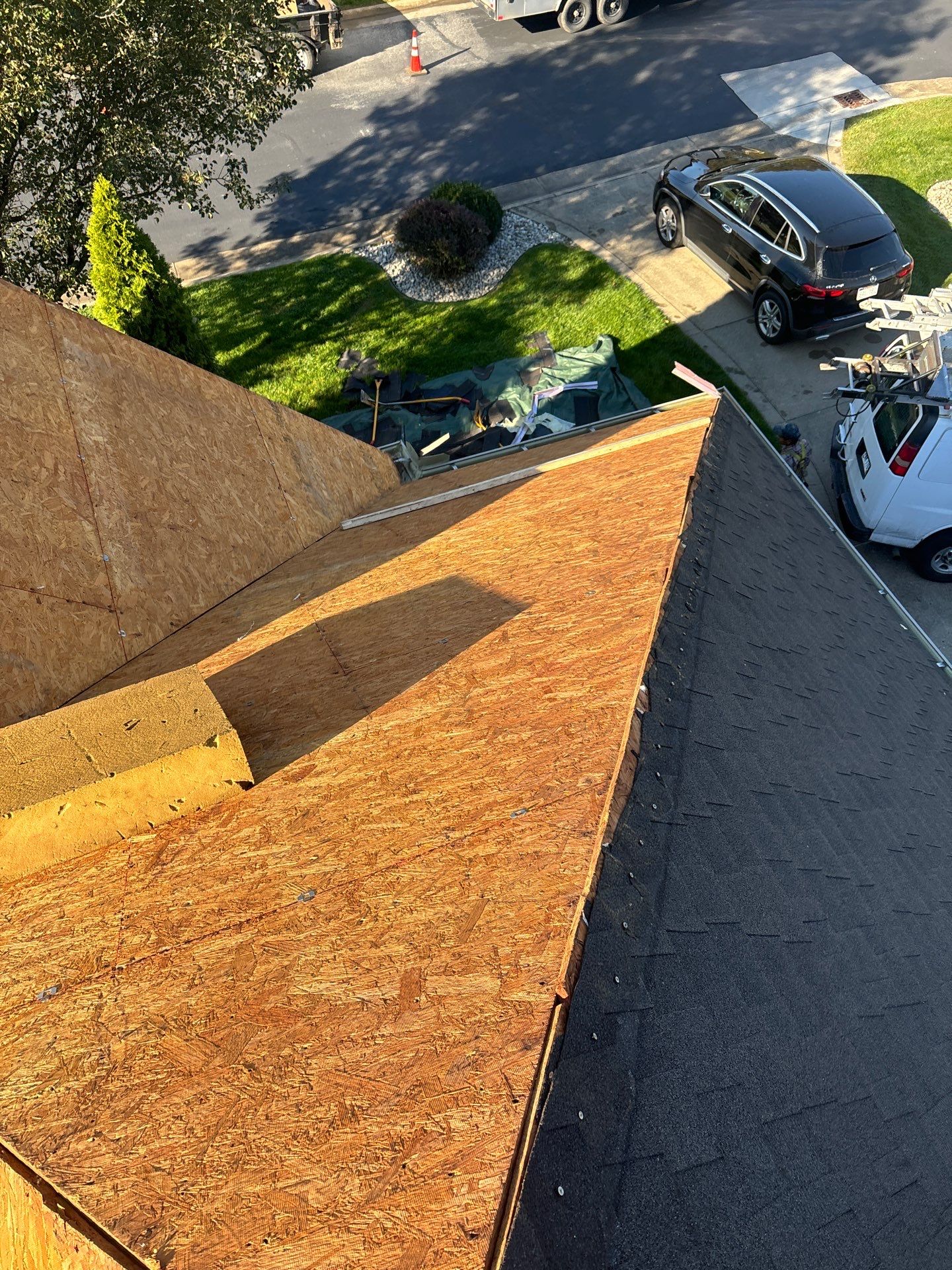 Residential Roofing Installation using GAF TImberline HDZ Hickory by Rainstoppers Roofing
