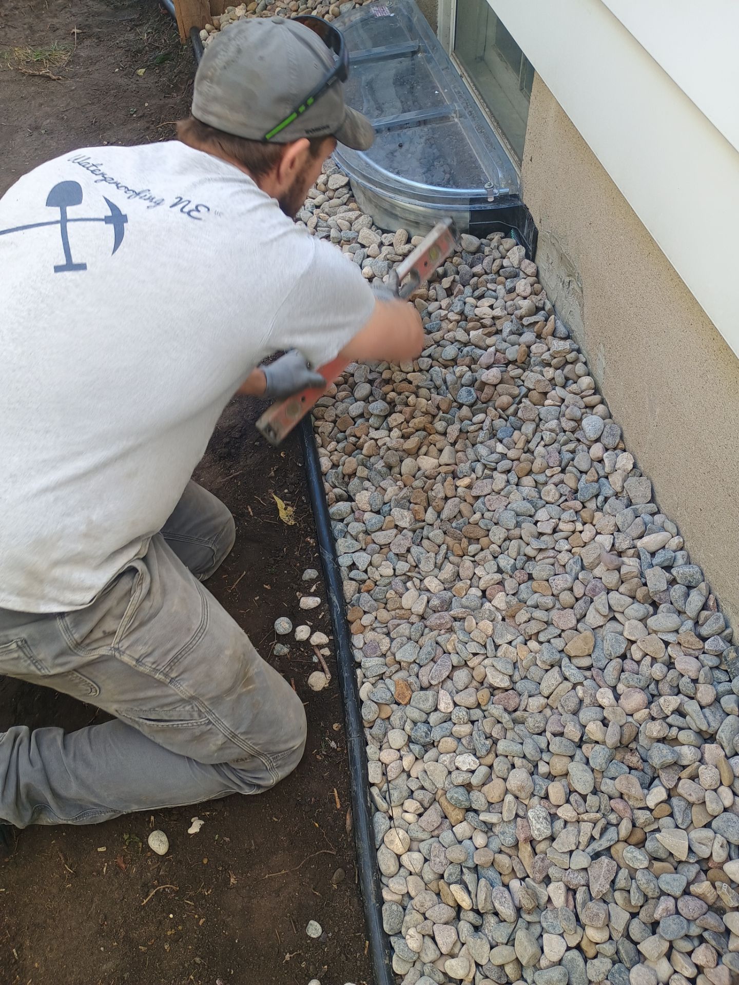 French Drain Installation for Michael by Waterproofing Northeast