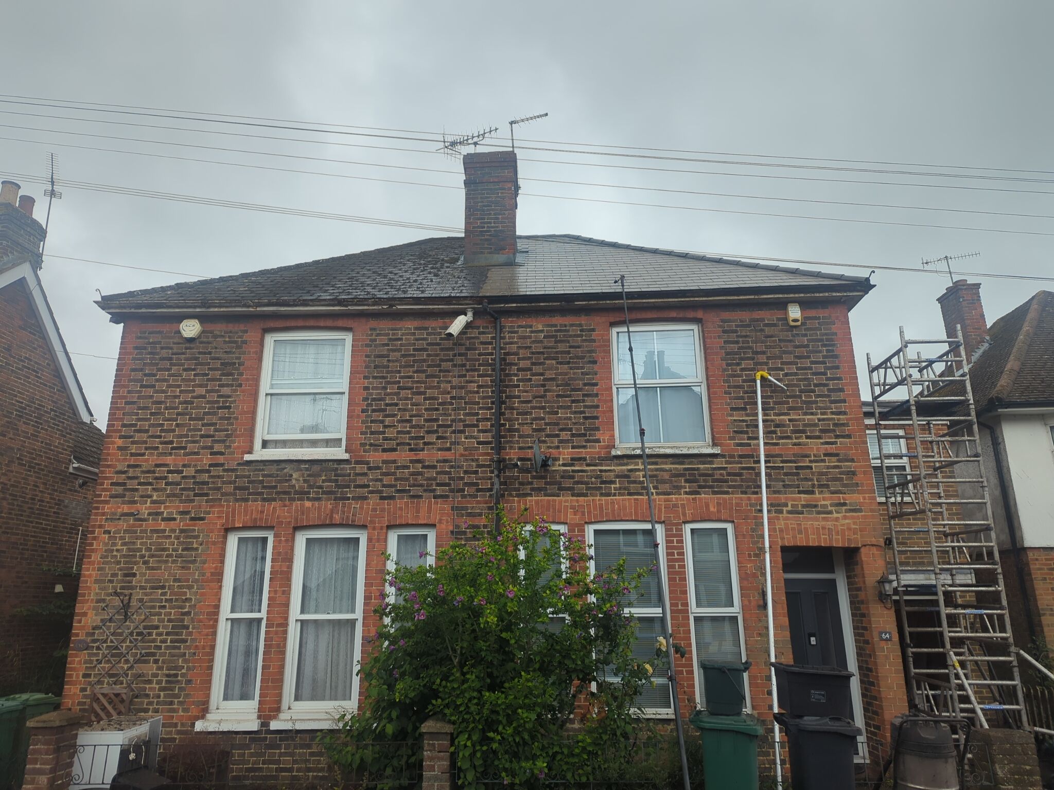 Roof Clean  - Moss Removal - Gutter Clean using Honda 15lpm Low Pressure Washing Machine by Ges Exterior Cleaning ltd
