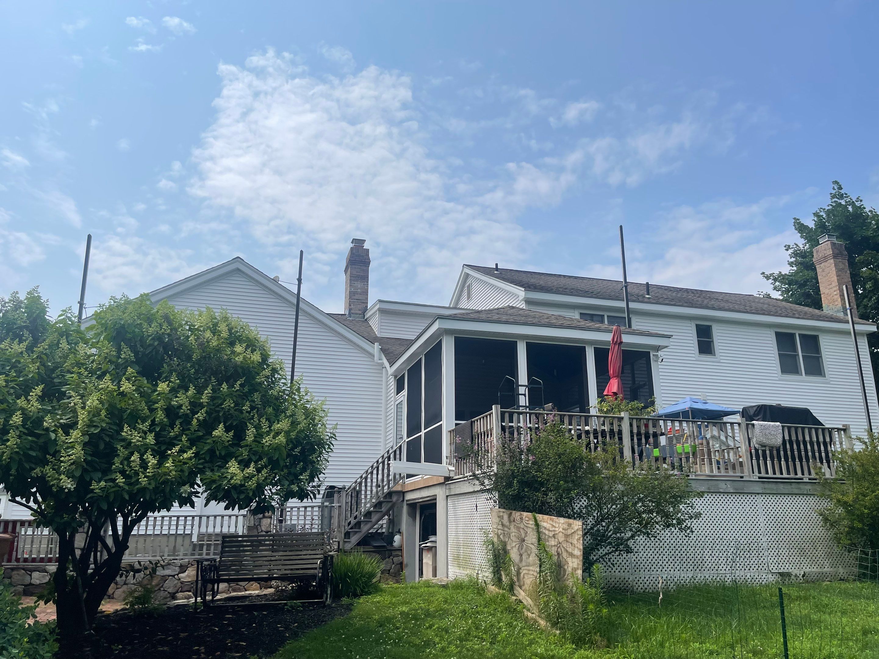Siding Installation using Mainstreet Colonial & White gutters by A Plus Exterior
