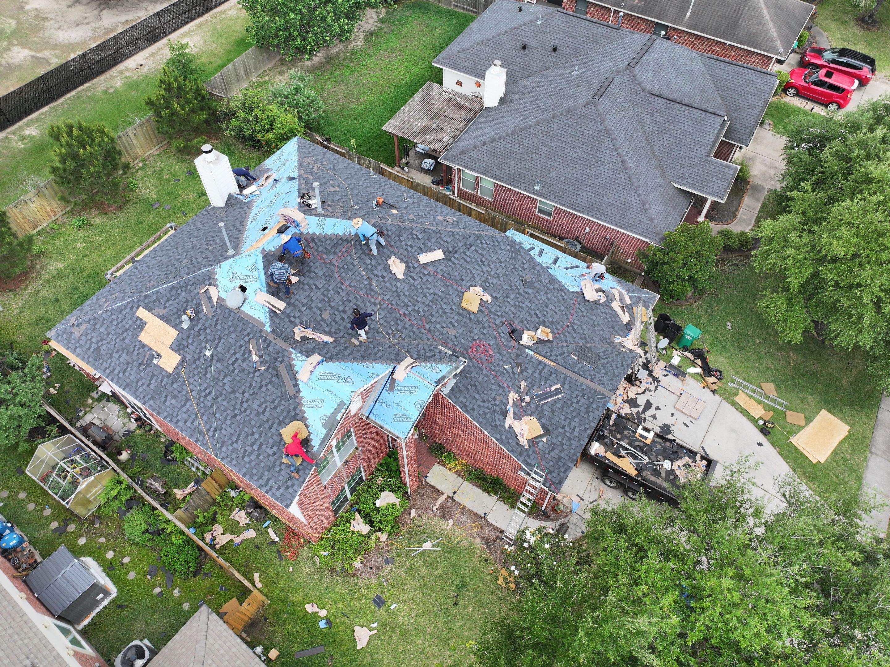 Complete Shingle Roof Replacement — Spring, TX by PL Roofing & SB Roofing, LLC.
