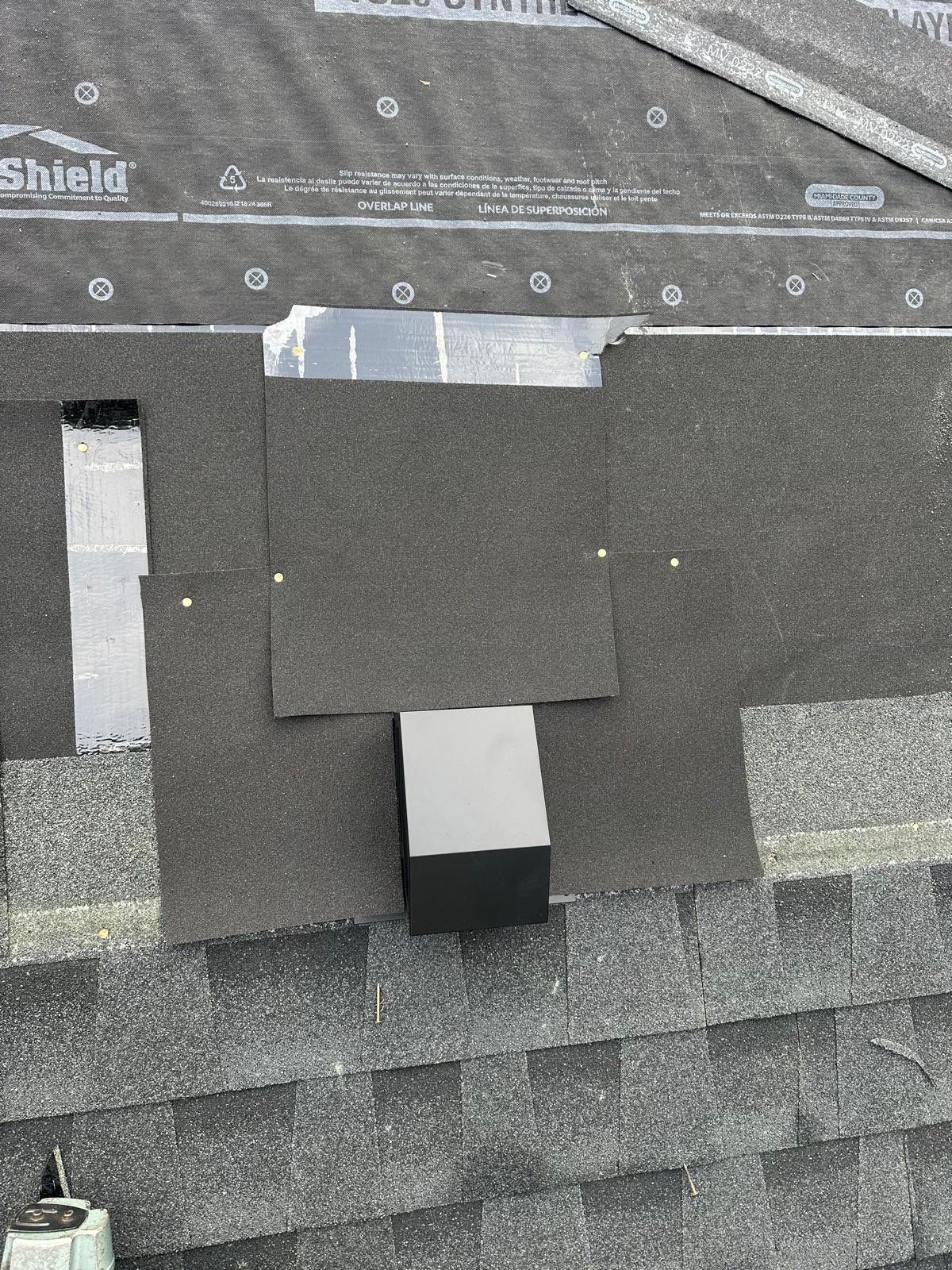 GAF Charcoal Roof Replacement with Vent Leak Repairs, PVC Fascia & Leaf Guard Gutters by Sensible Home Solutions