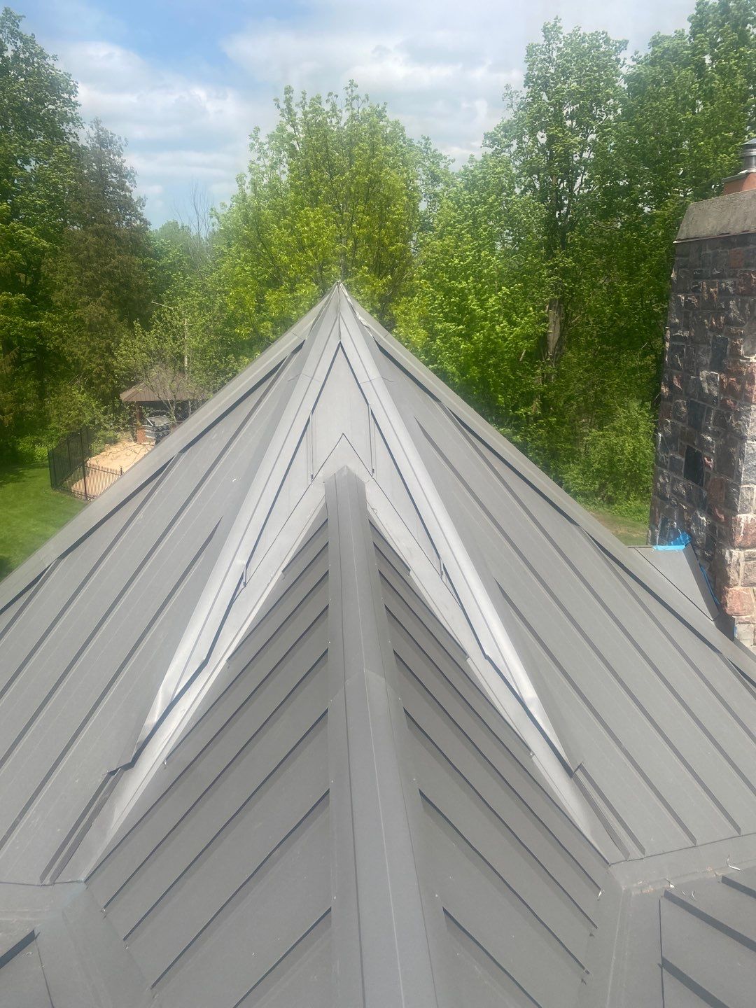 New Roof Installation using 16" Standing Seam Panels by Jay Carter Roofing & Sheet Metal