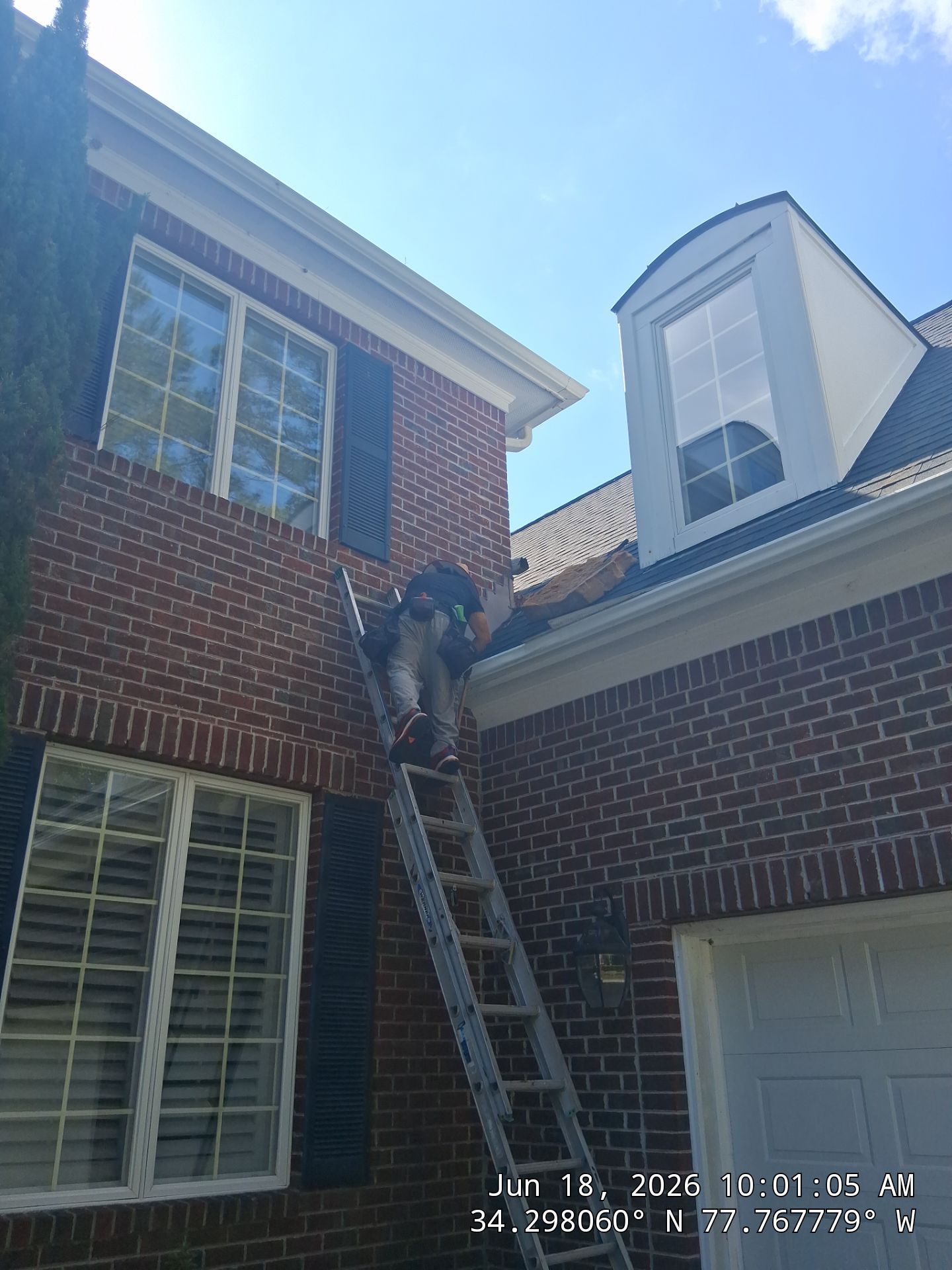 Roof Flashing Repair and Brick Chimney Maintenance in Wilmington by RGR Construction and Roofing, LLC