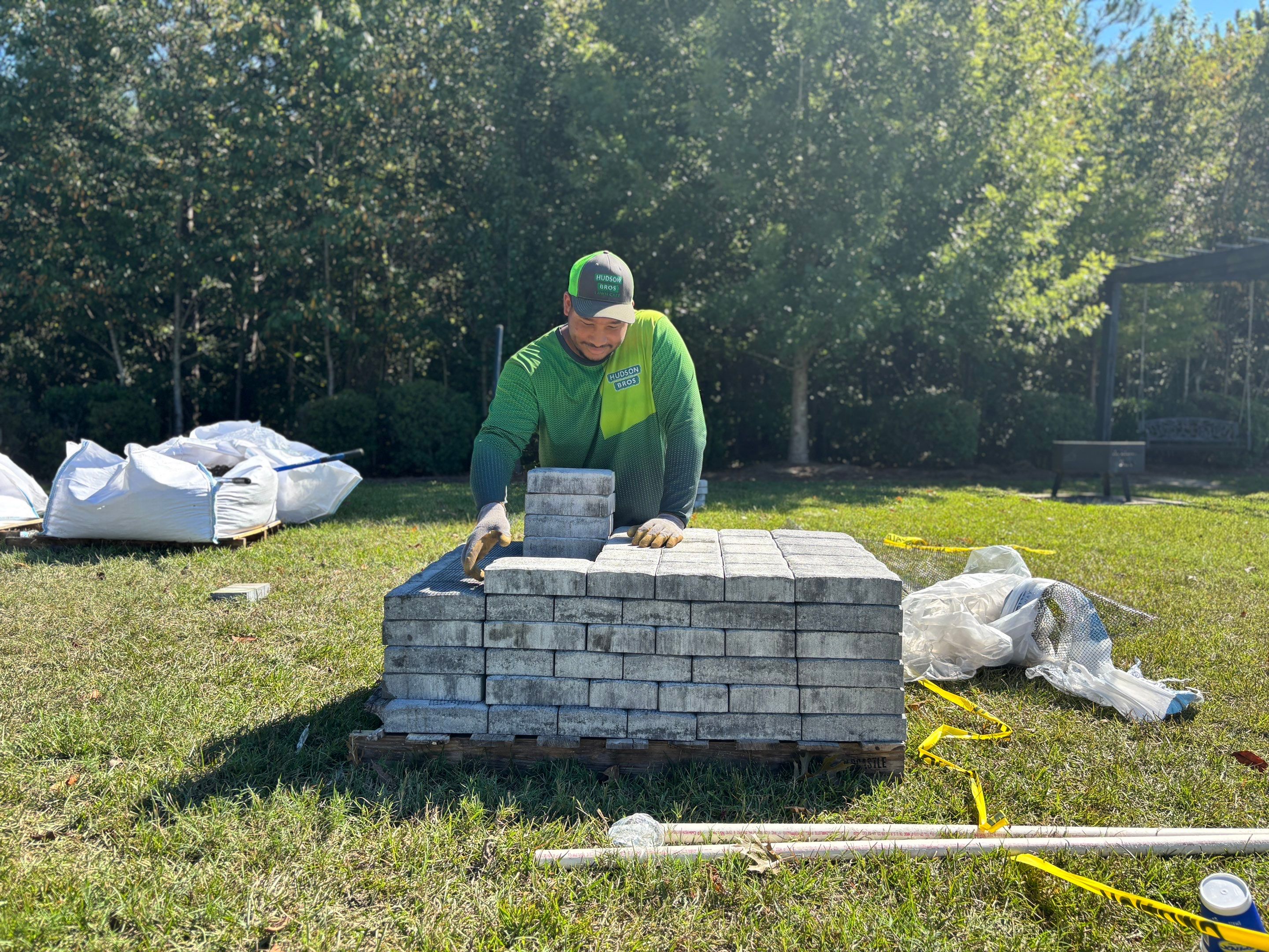 Paver Installation Project in Highland Park - Summerville, SC by Hudson Bros Lawn Care LLC