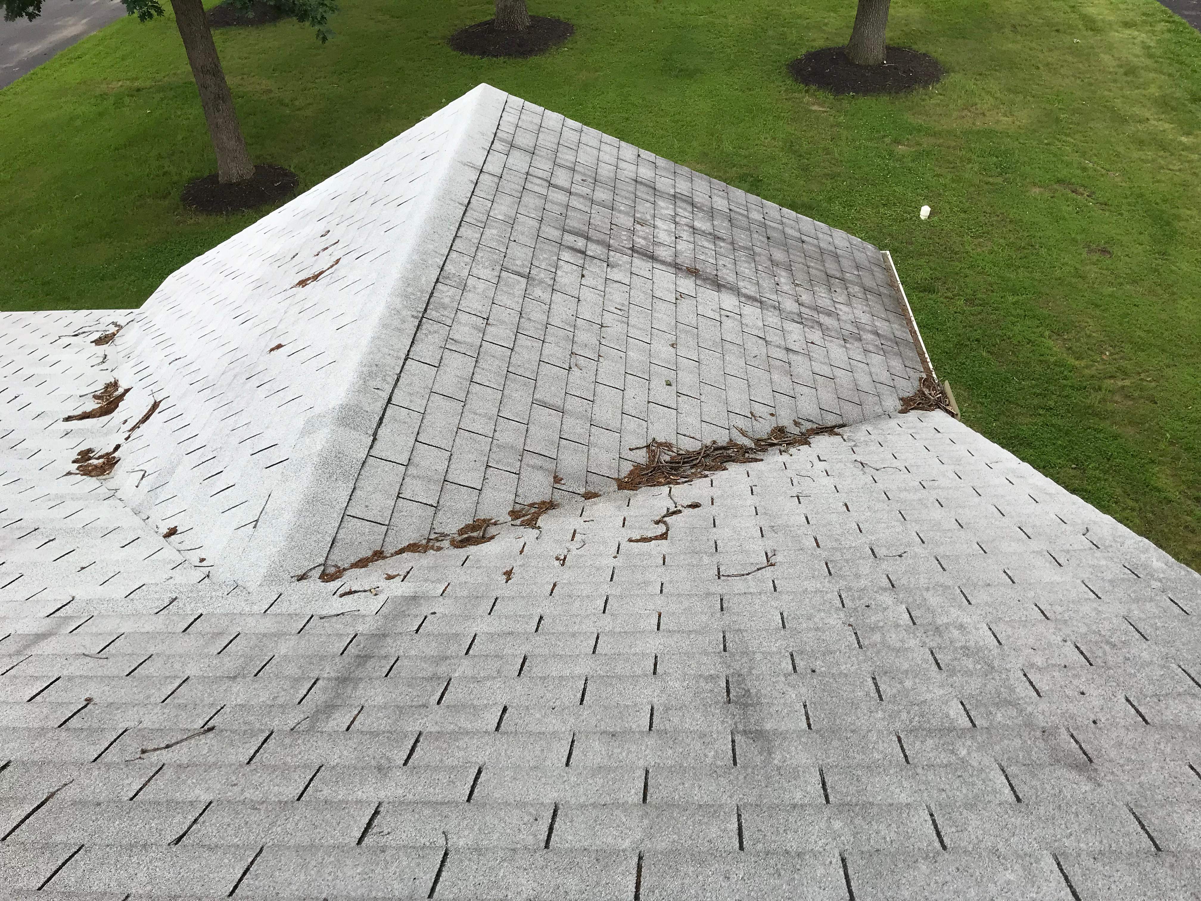 Residential Roofing Installation using Charcoal Black by Alpha Design Services