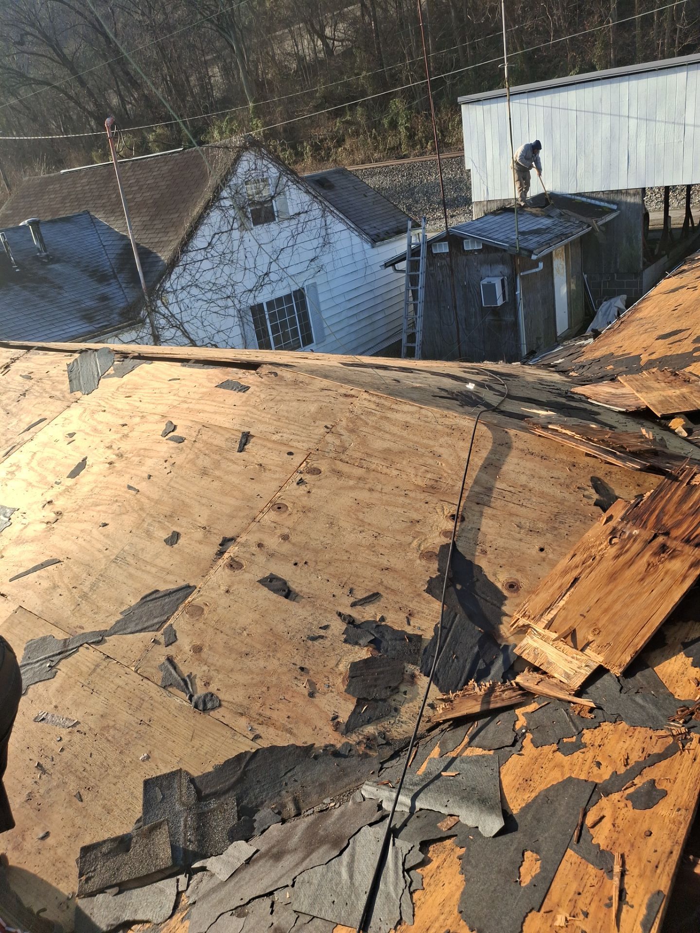 Residential Roofing Installation using GAF Timberline HDZ Oyster Grey by Rainstoppers Roofing