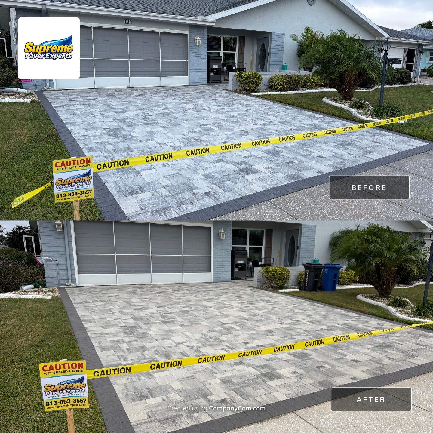 Sun City Center Paver Driveway and Porch Sealing by Supreme Paver Experts