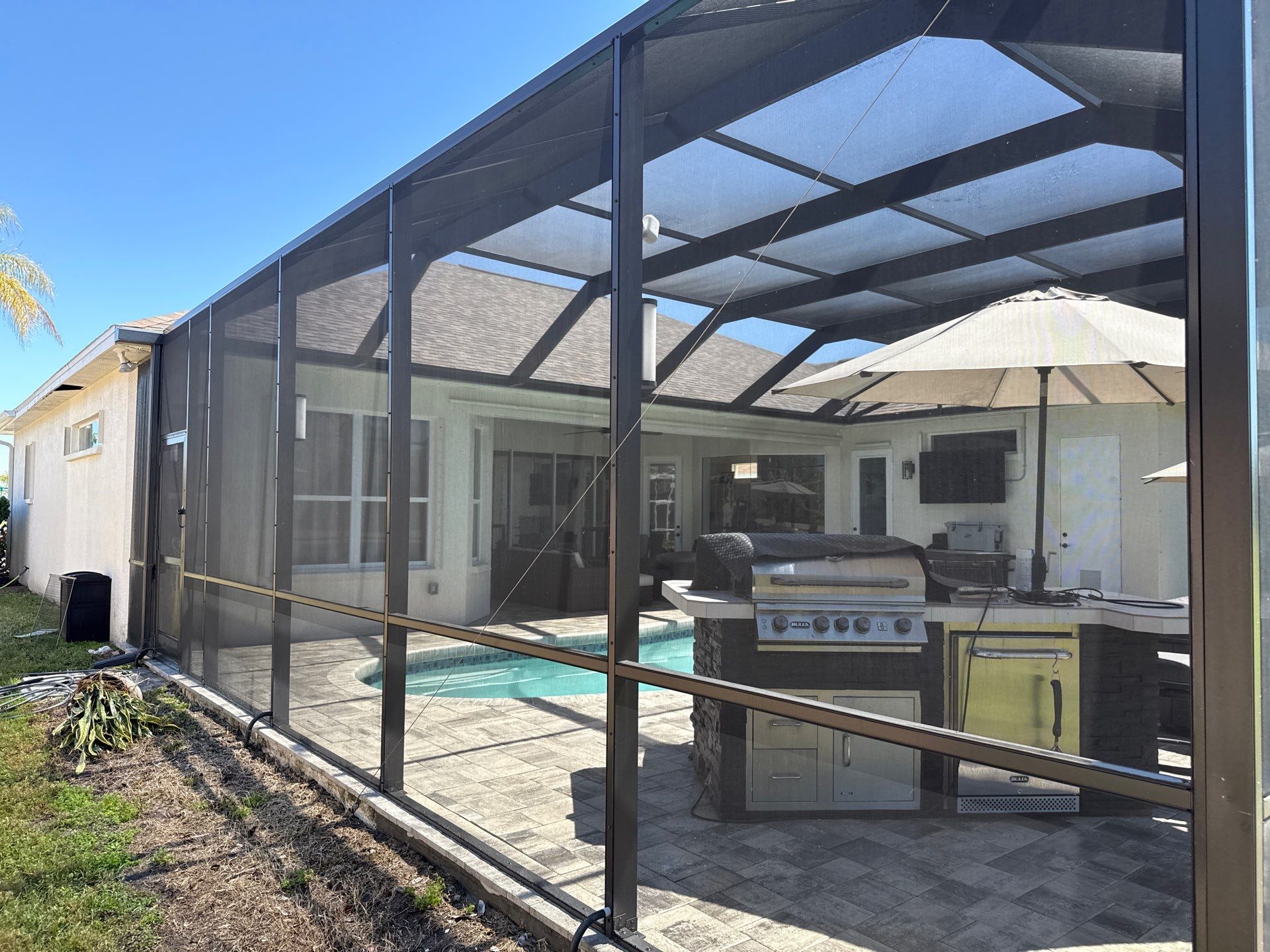 House Wash, Paver Pool Deck & Screen Enclosure Cleaning in Greenfield Plantation | Bradenton, FL by Sunshine AquaWash