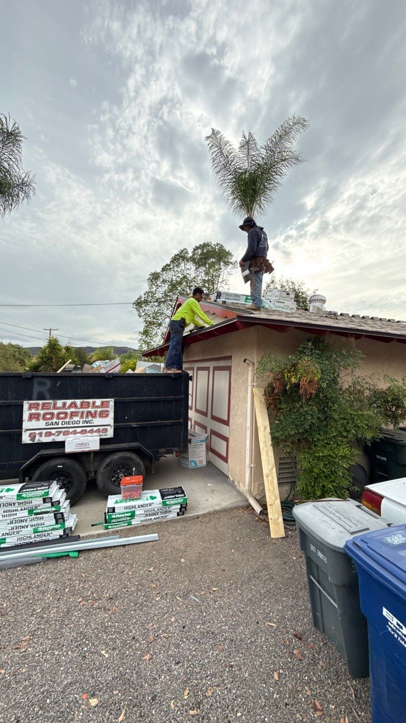 Comprehensive Roof Replacement and Wood Repair for Poway Residence by Reliable Roofing San Diego Inc.