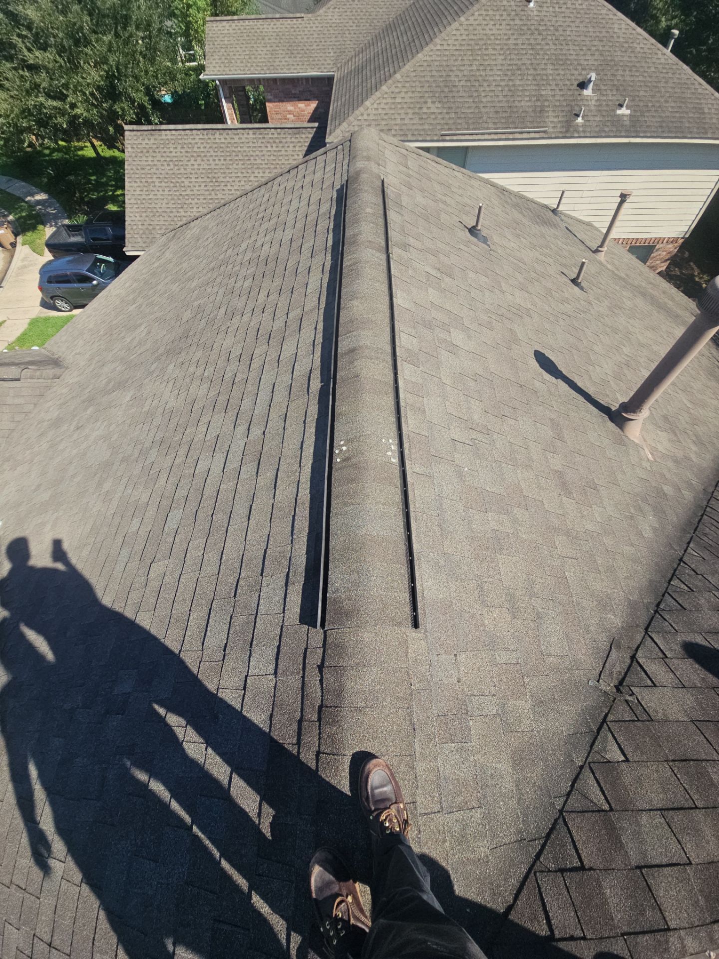Hail Damage using Owen's Corning Duration (Lifetime) Shingles by Roof Repair Company