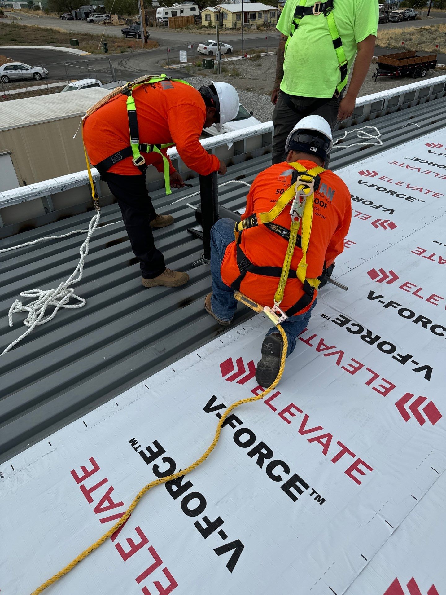 Commercial Roofing Installation using TPO by Vitan Construction LLC 