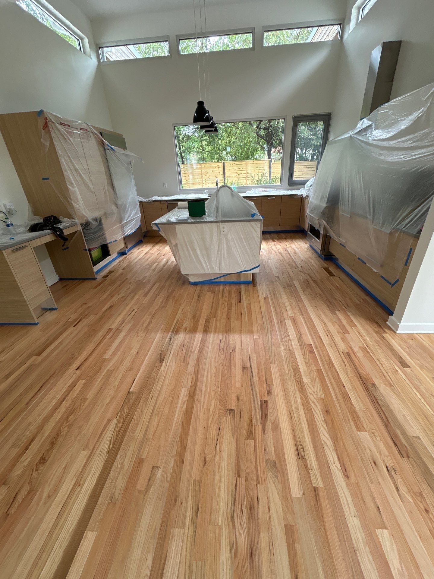 Natural Red Oak floor refinish by Footprints Floors of East Atlanta