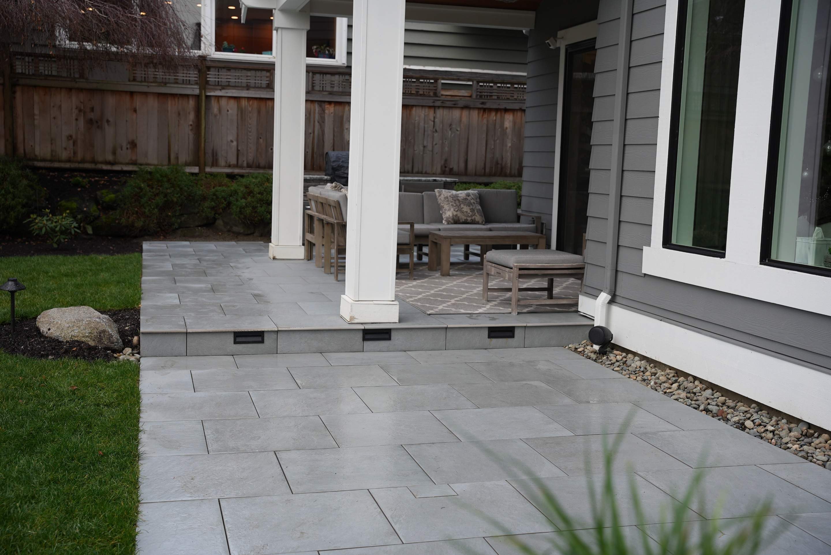 Hardscaping Back Patio Landscape Project  by Jireh Asphalt & Concrete Inc 