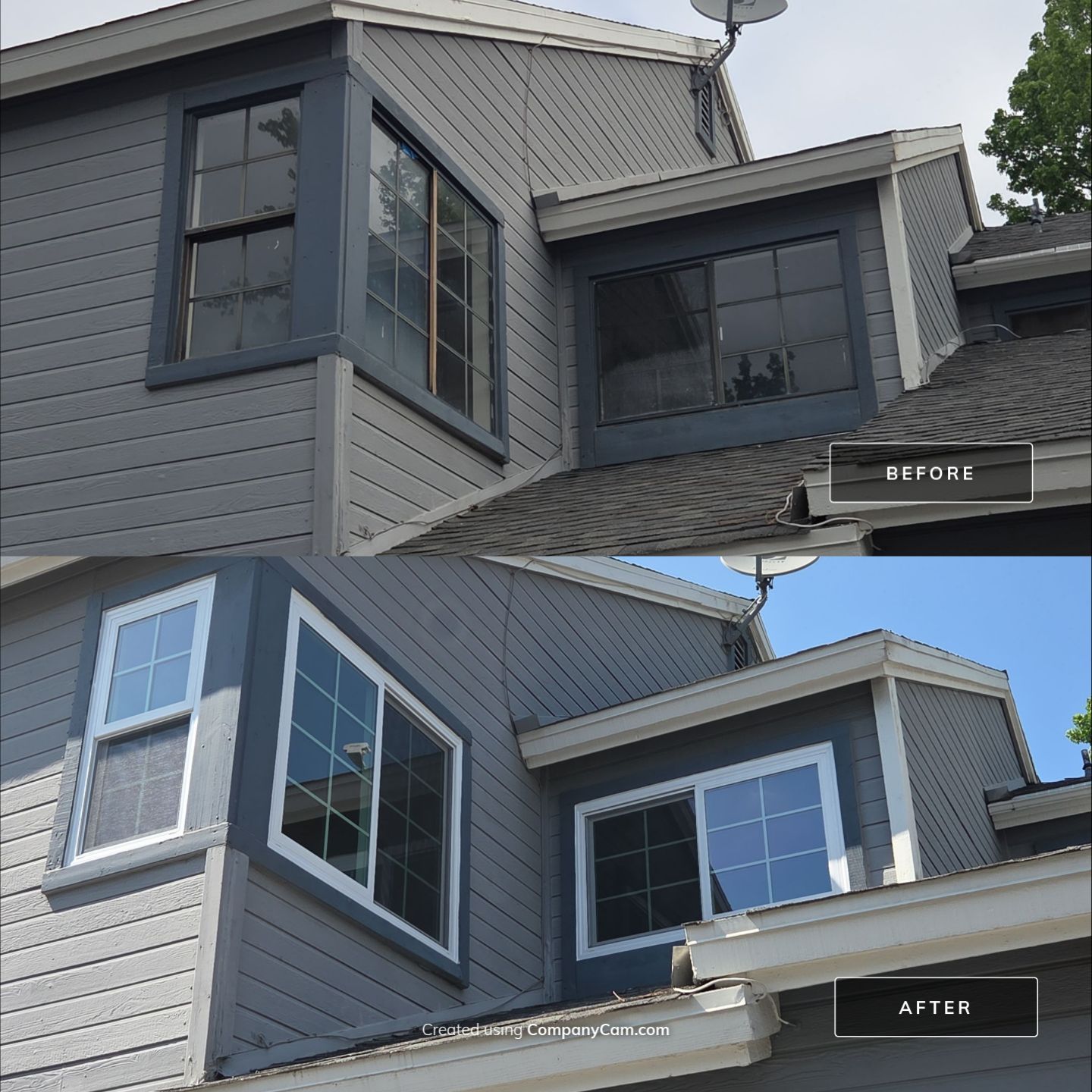 Window Installation using Milgard V300 Trinsic with grids by American Window Company