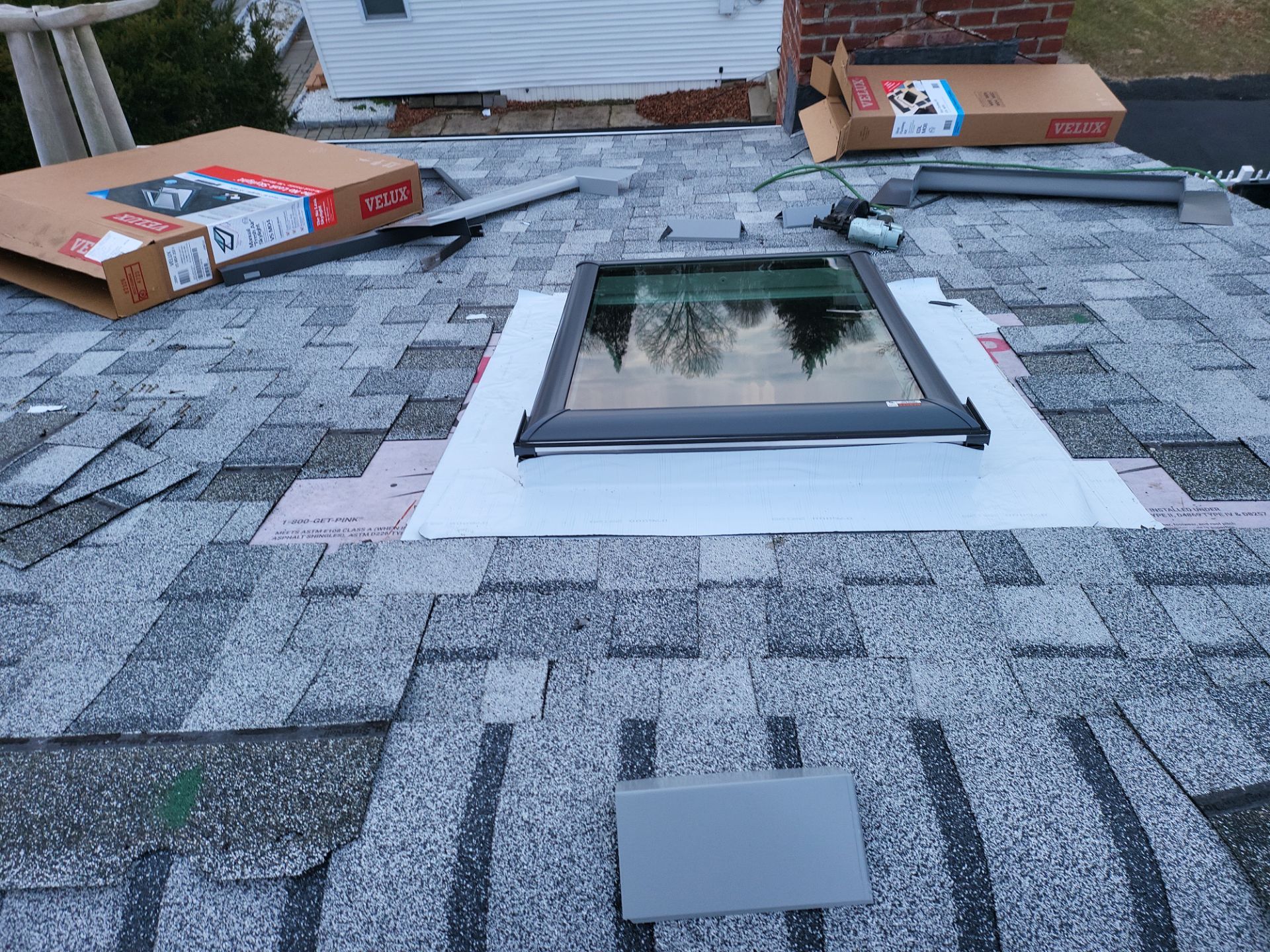 Residential Roofing Installation using Owens Corning TruDefinition Duration Sierra Gray by A Plus Exterior