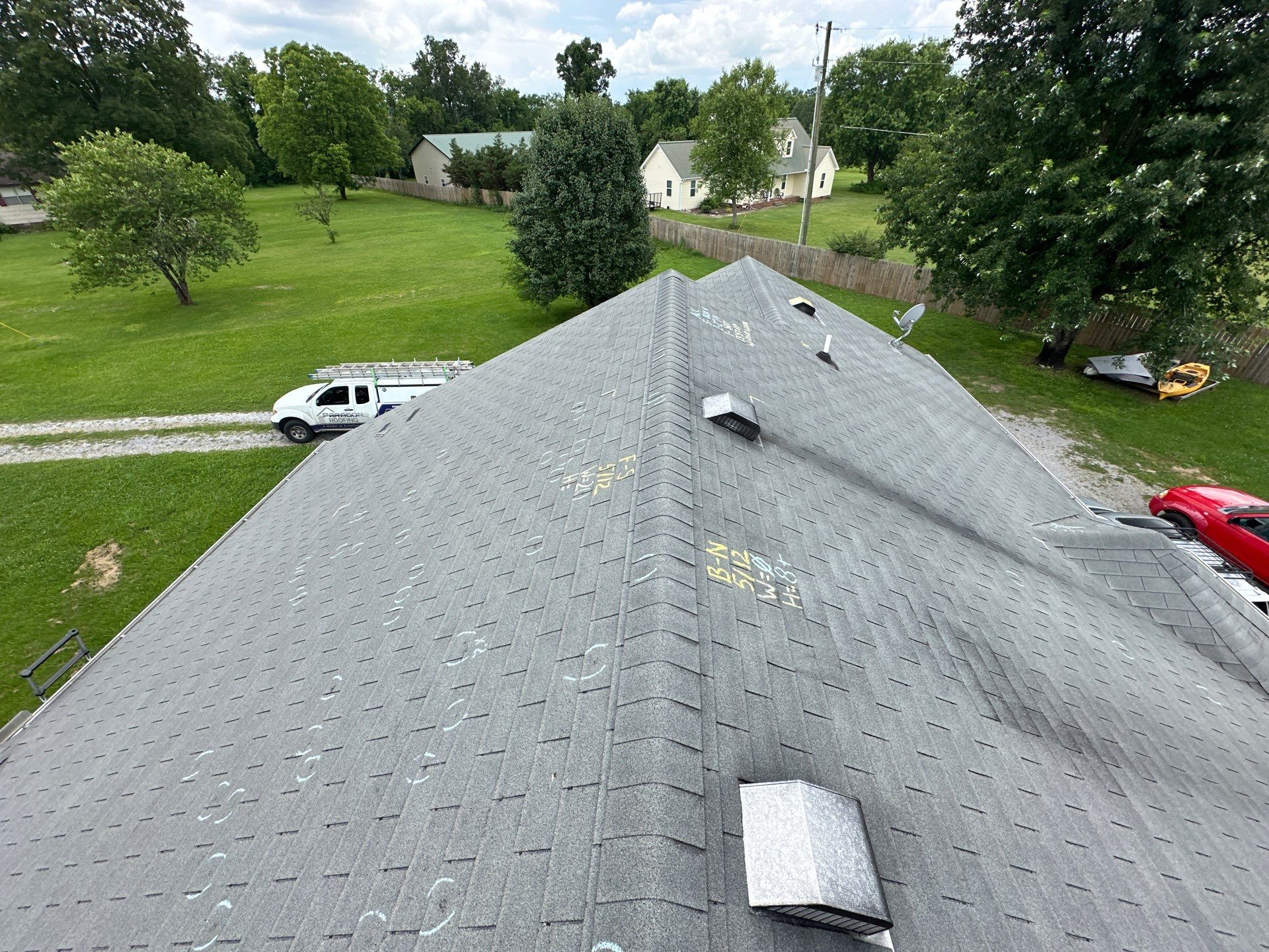 Solid Hail Damage - 3 Tab by Paragon Roofing