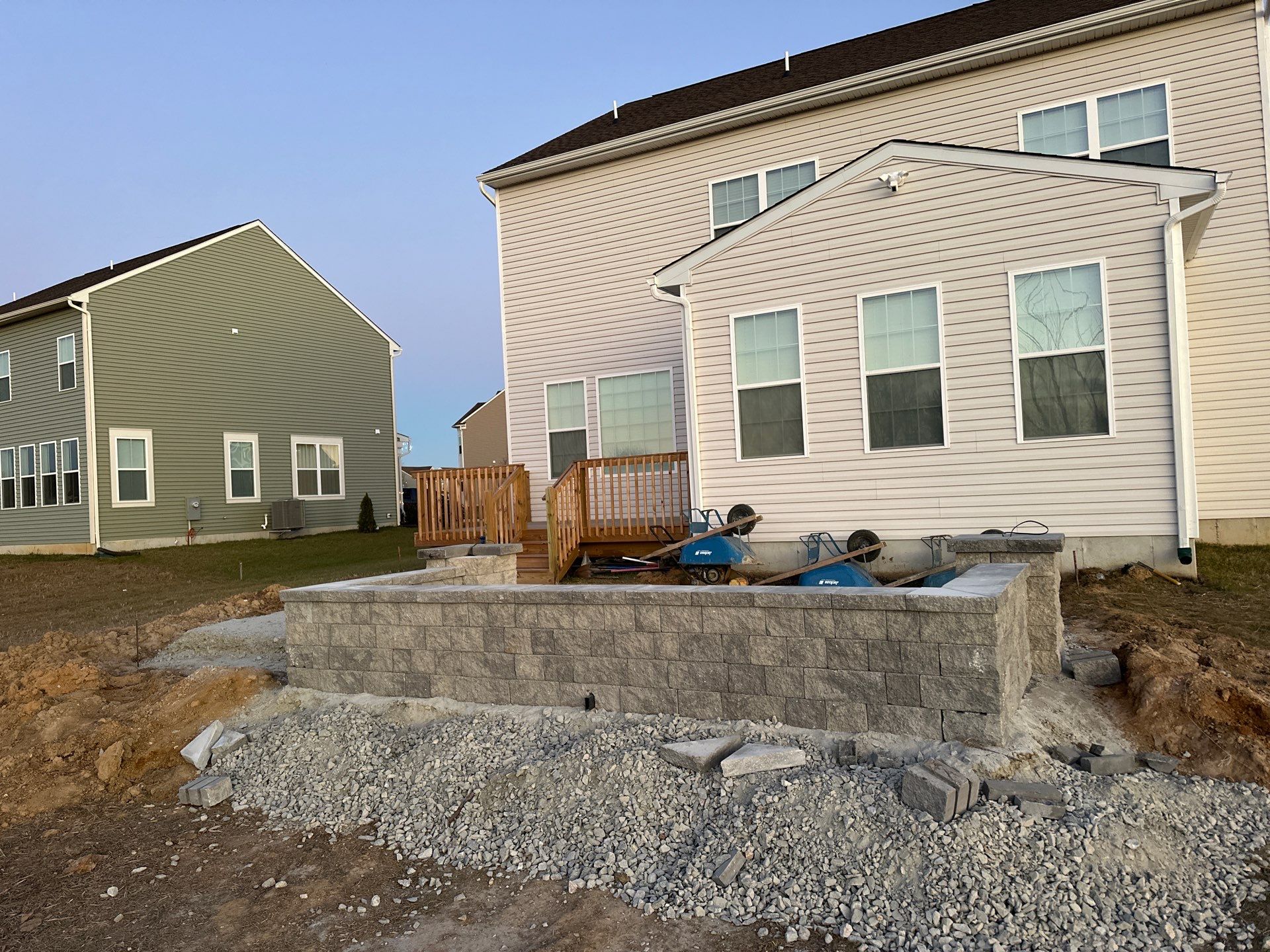 Belgard Patio Showcase + Deck Refinish & Outdoor Lighting | Delaware Outdoor Living by Studio G Indoor Spaces & Outdoor Living