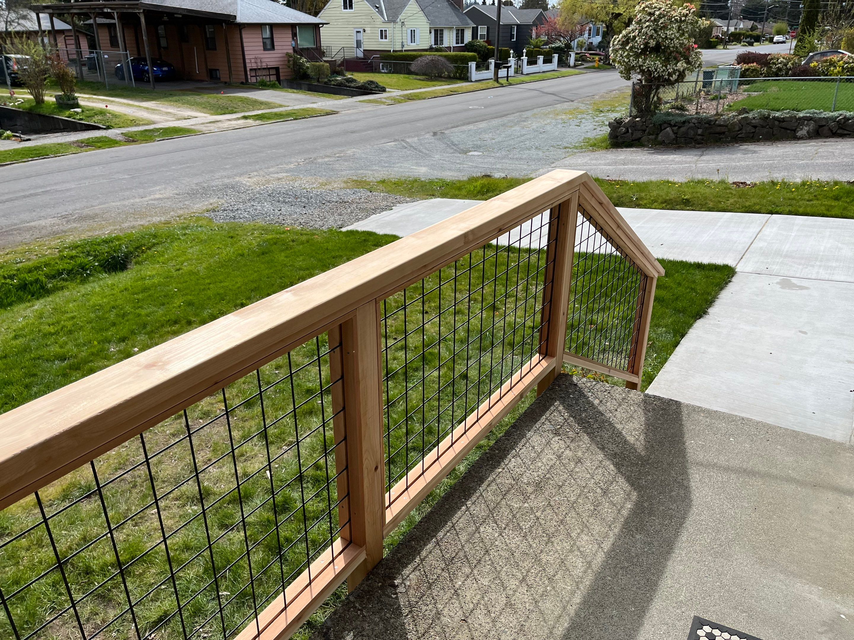 Burien Hogwire Railing  by Alki deck builders 