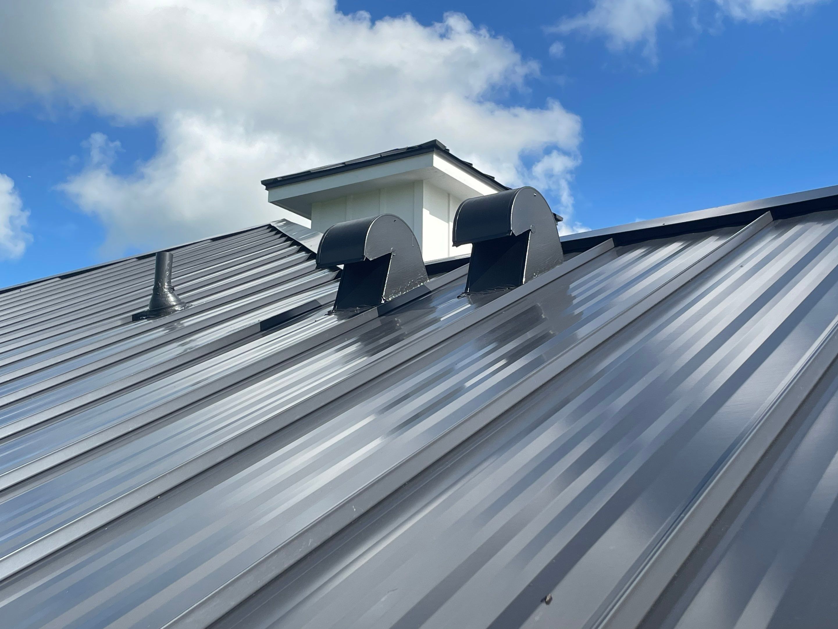 24ga 1" Nail-Strip Matte Black by Total Roofing System The Metal Roof Experts