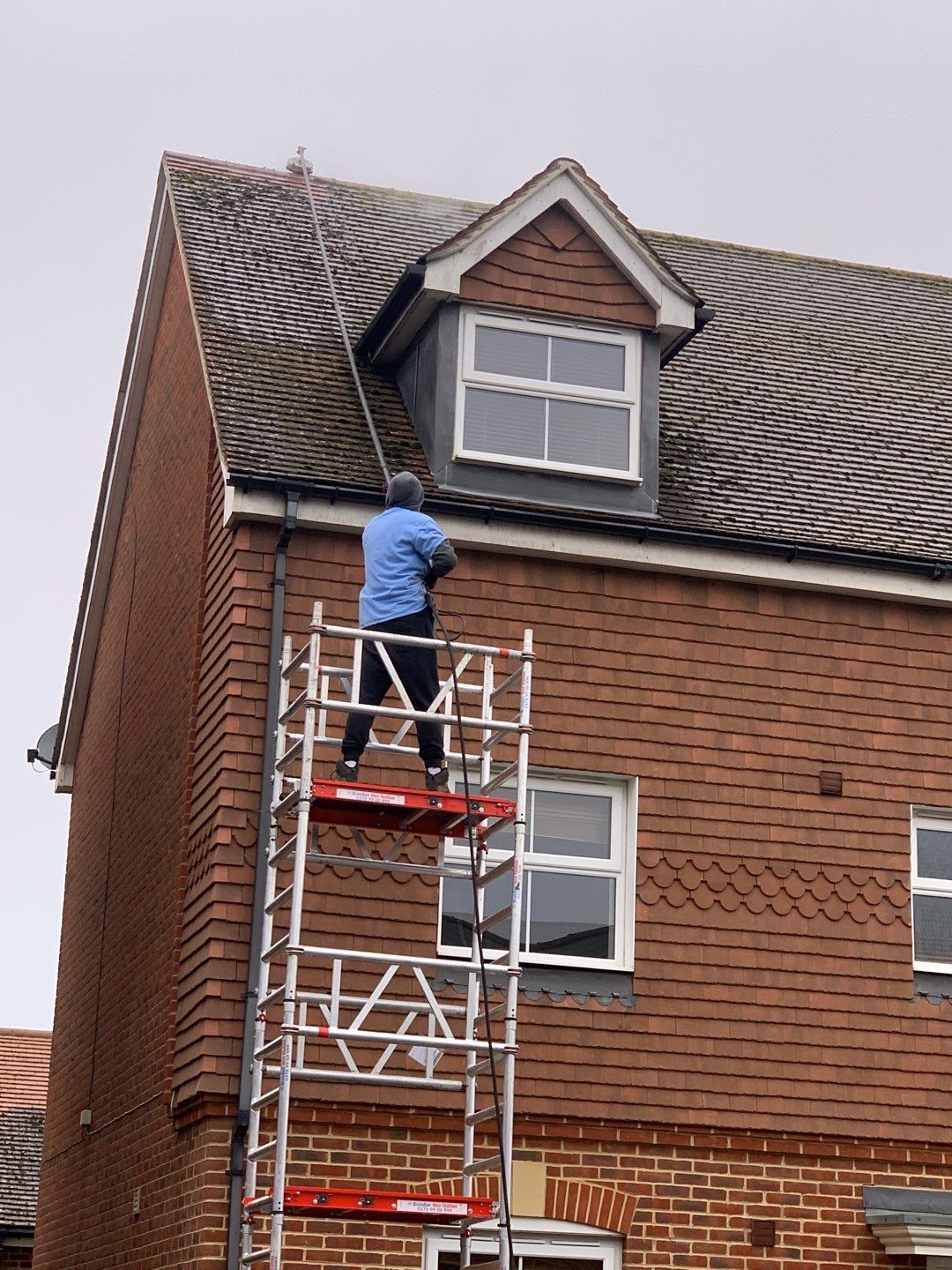 Roof Clean using Mosmatic FSC and Biocide by Ges Exterior Cleaning ltd