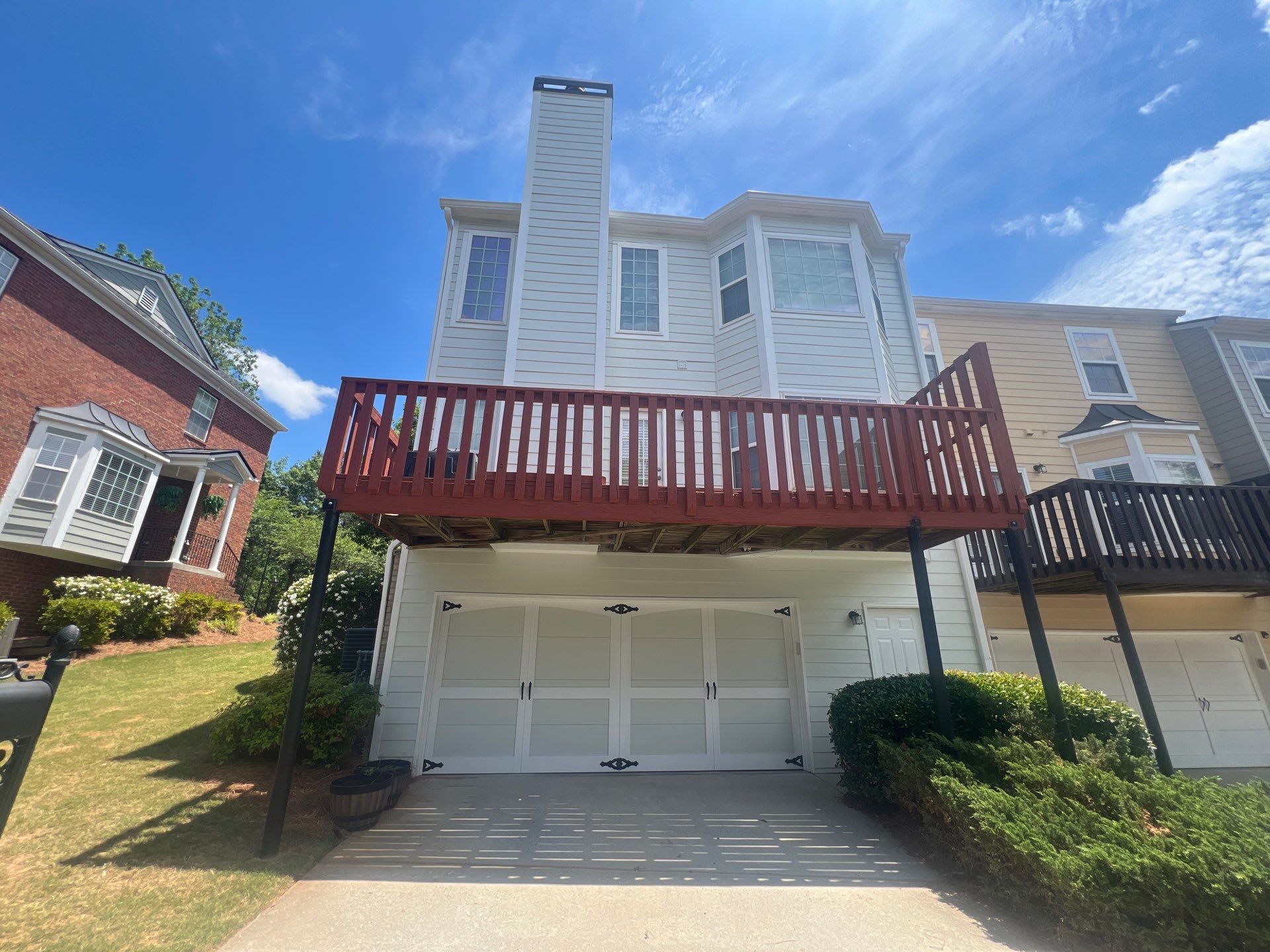Exterior Painting and Facade Refresh for Suwanee Multi-Story Home by Swift Home Renovations