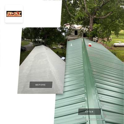 Metal roof installation
