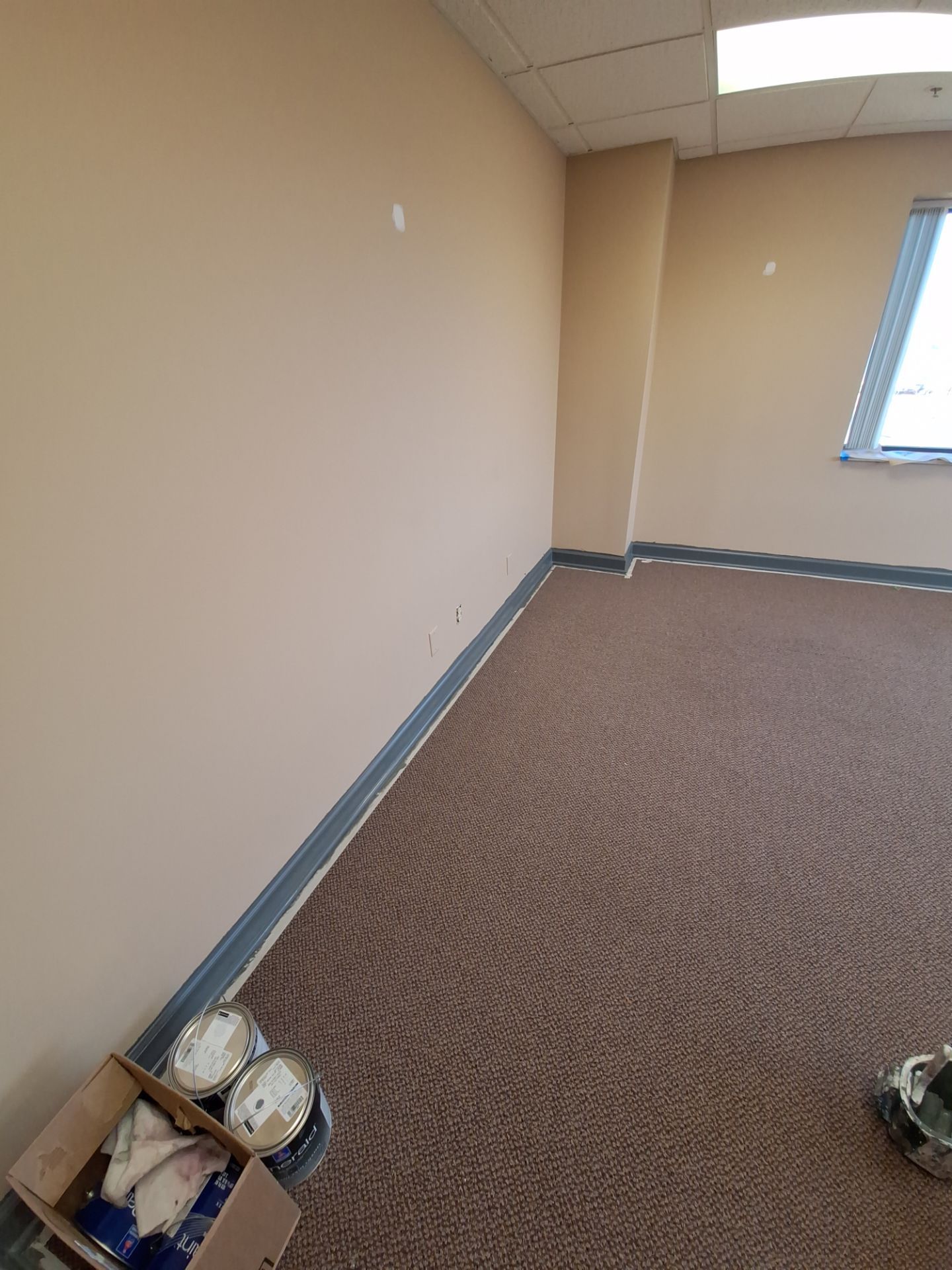 Interior Office Painting & Wall Repair in Downtown Muskegon by Gordon Painting