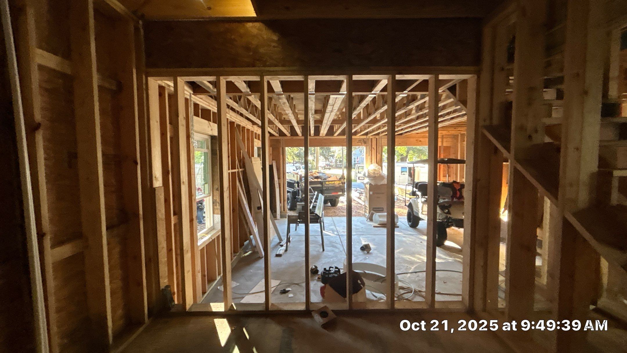 Mold remediation for custom home addition by EAS Environmental, LLC.