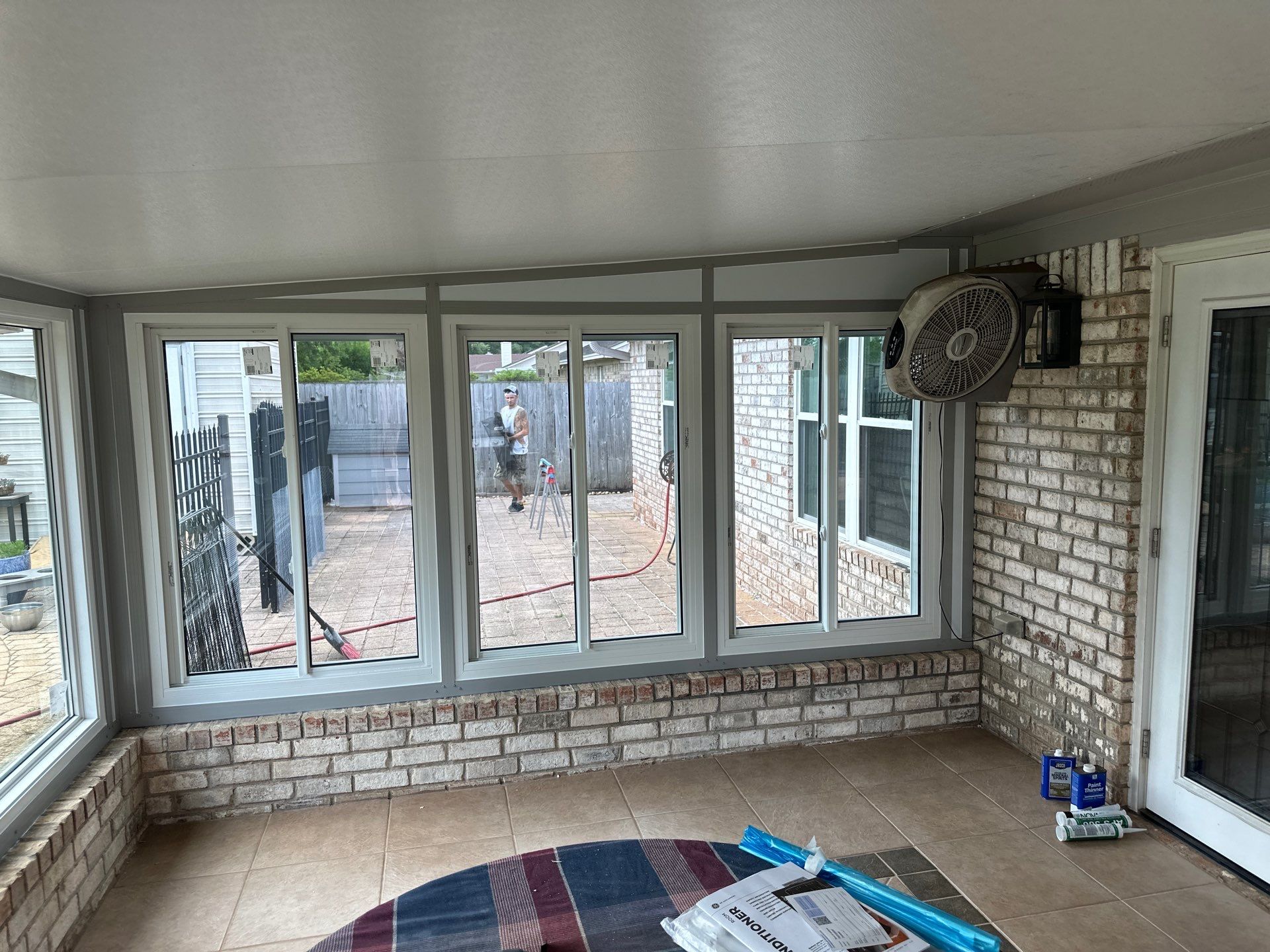Glass Room using Colorbeam by Titan Sunrooms
