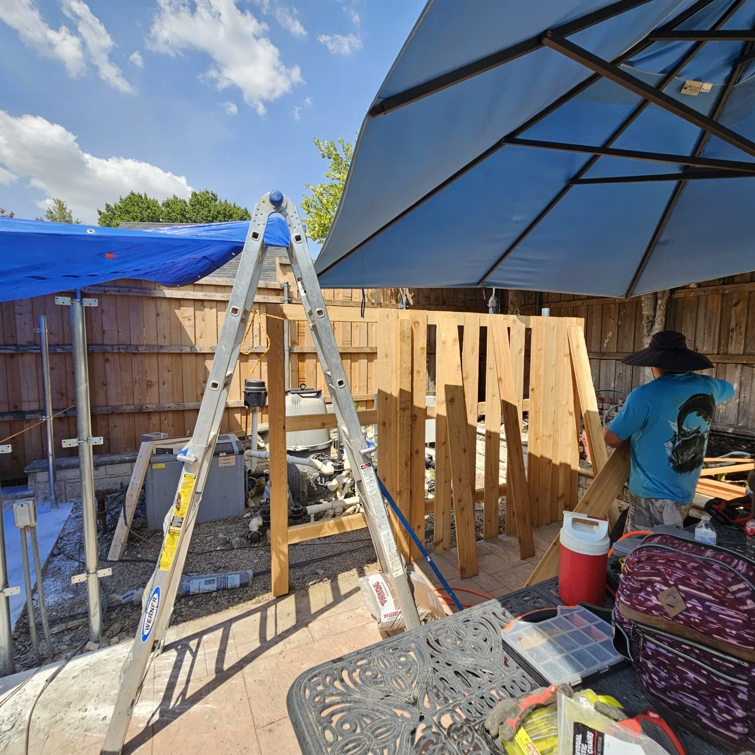 Fence & Concrete Patio by EL-GC LLC 